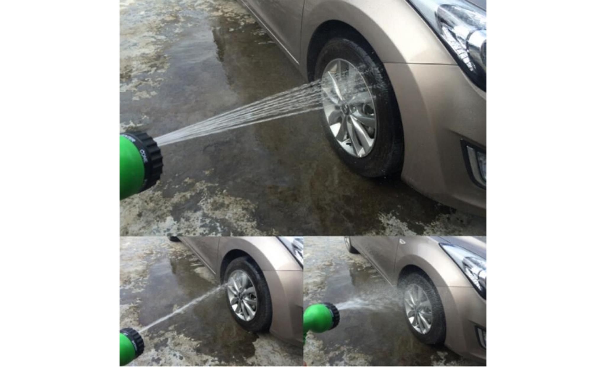eau de lavage 100ft tuyau d'arrosage rétractable eau voiture tuyau télescopique outils de plomberie wash outil //vert pas cher