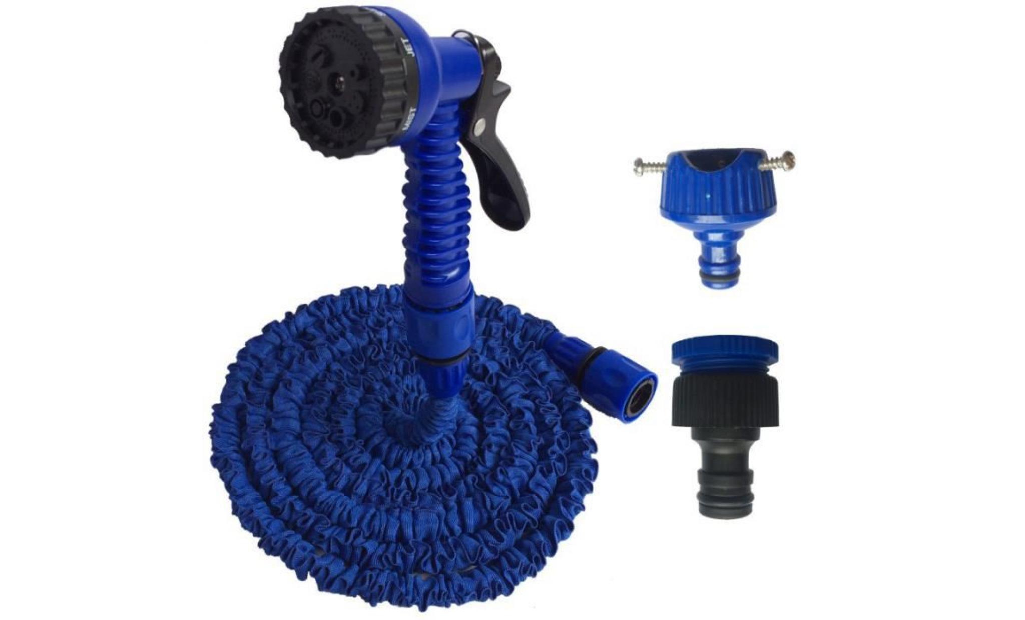 eau de lavage 50ft tuyau d'arrosage rétractable eau voiture tuyau télescopique outils de plomberie wash outil //bleu