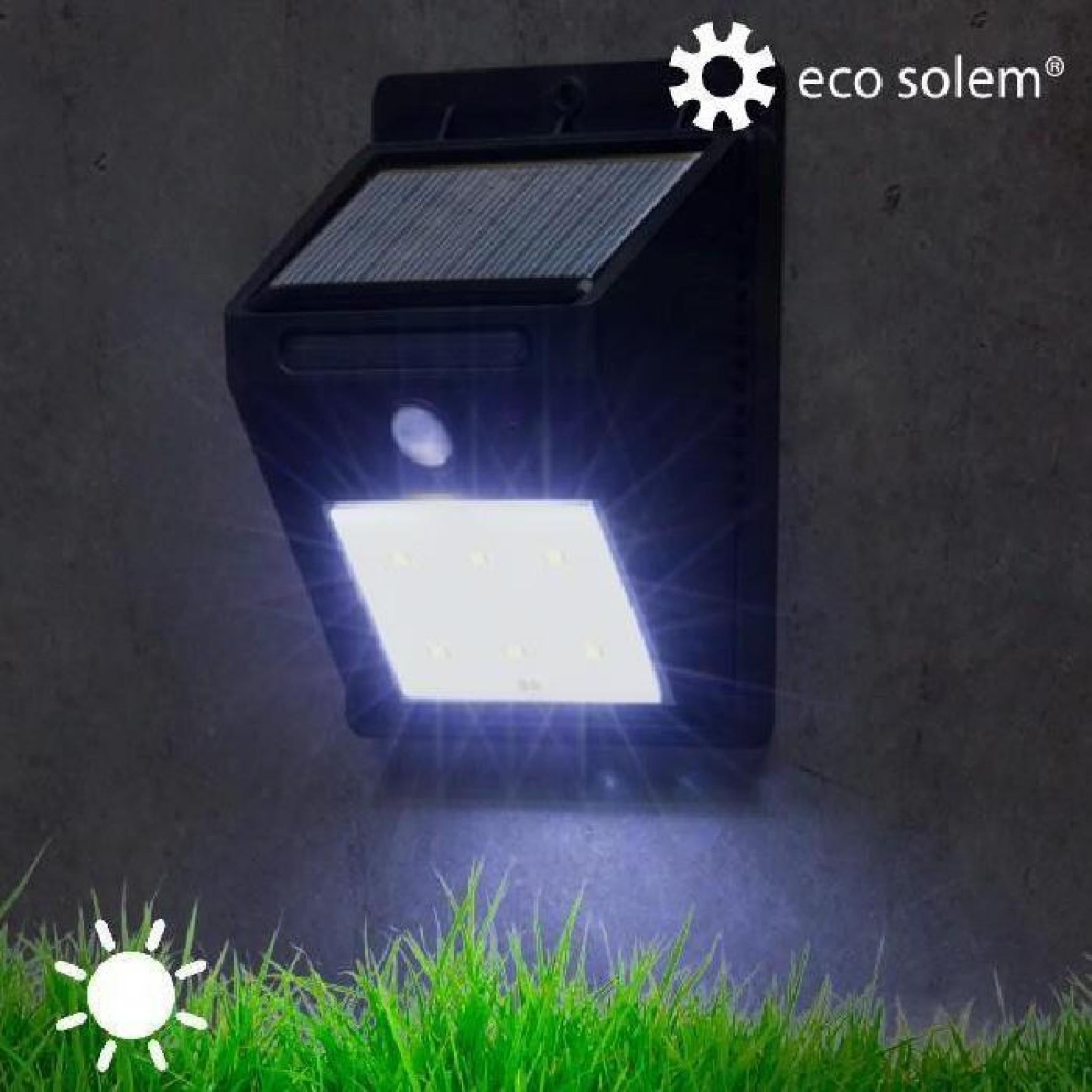 Éclairage Solaire avec Capteur de Mouvement Eco Solem