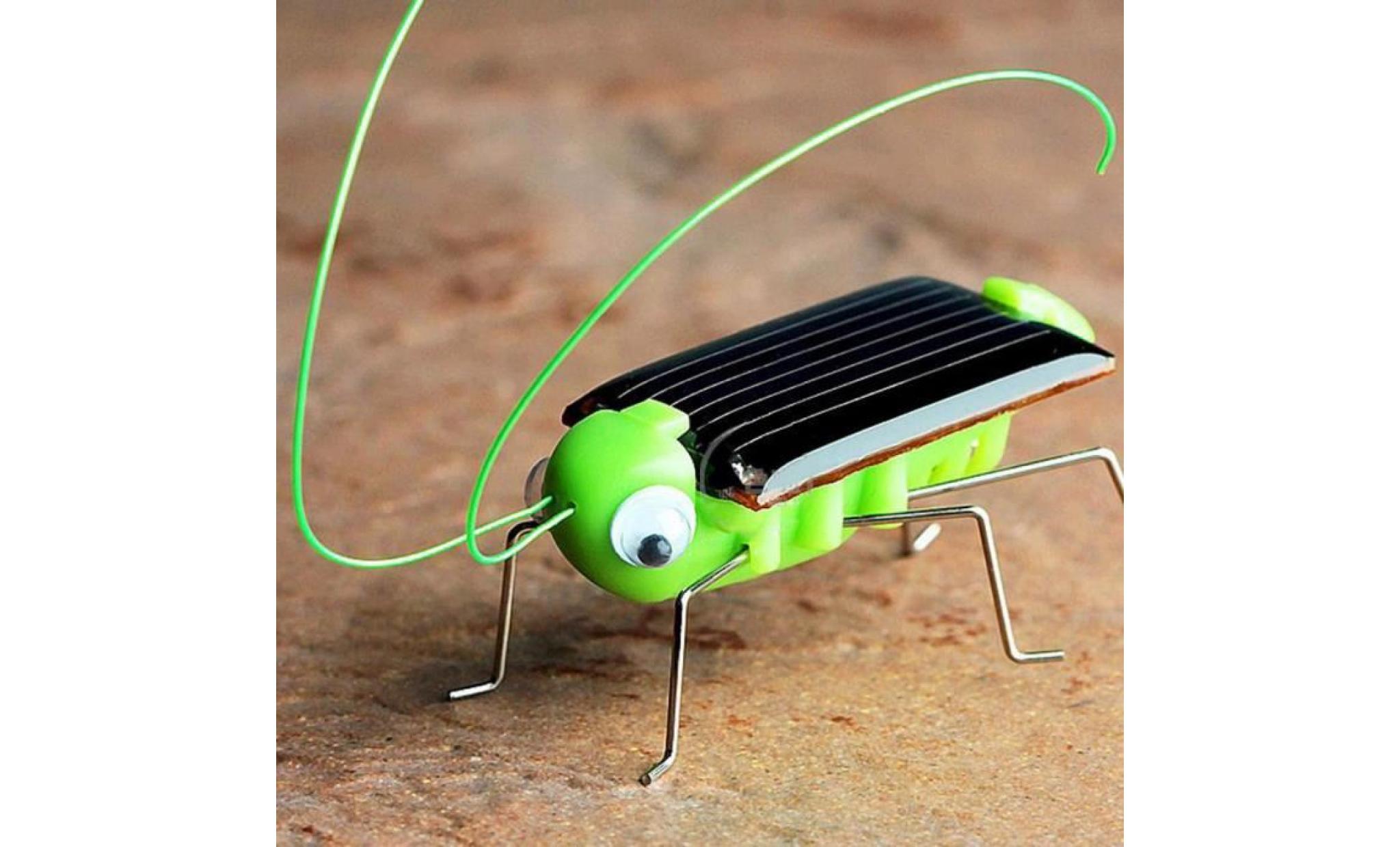 Éducation à énergie solaire grasshopper robot jouet solaire gadget jouet cadeauparkcli2514 pas cher