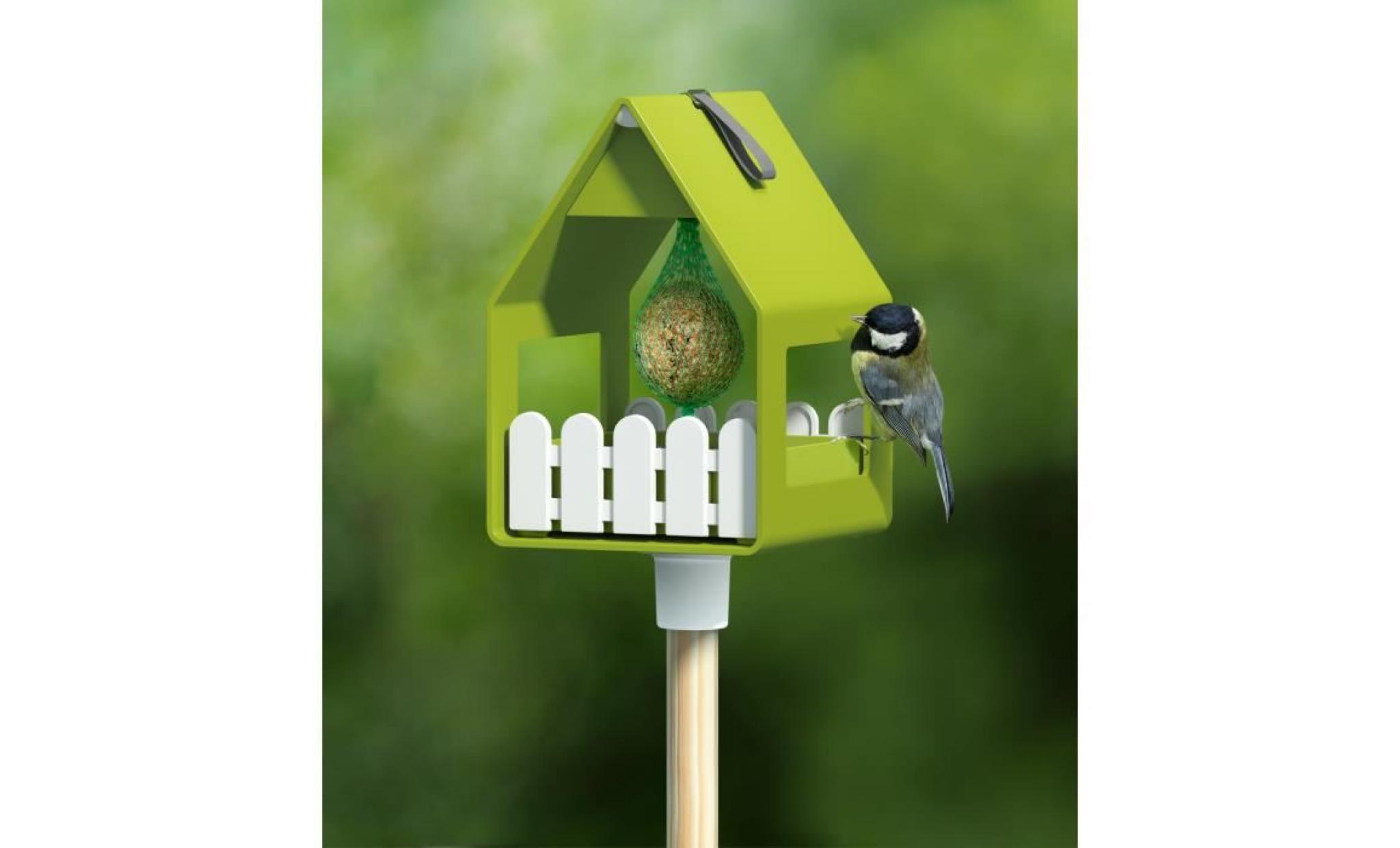 emsa mangeoire pour oiseaux landhaus   vert