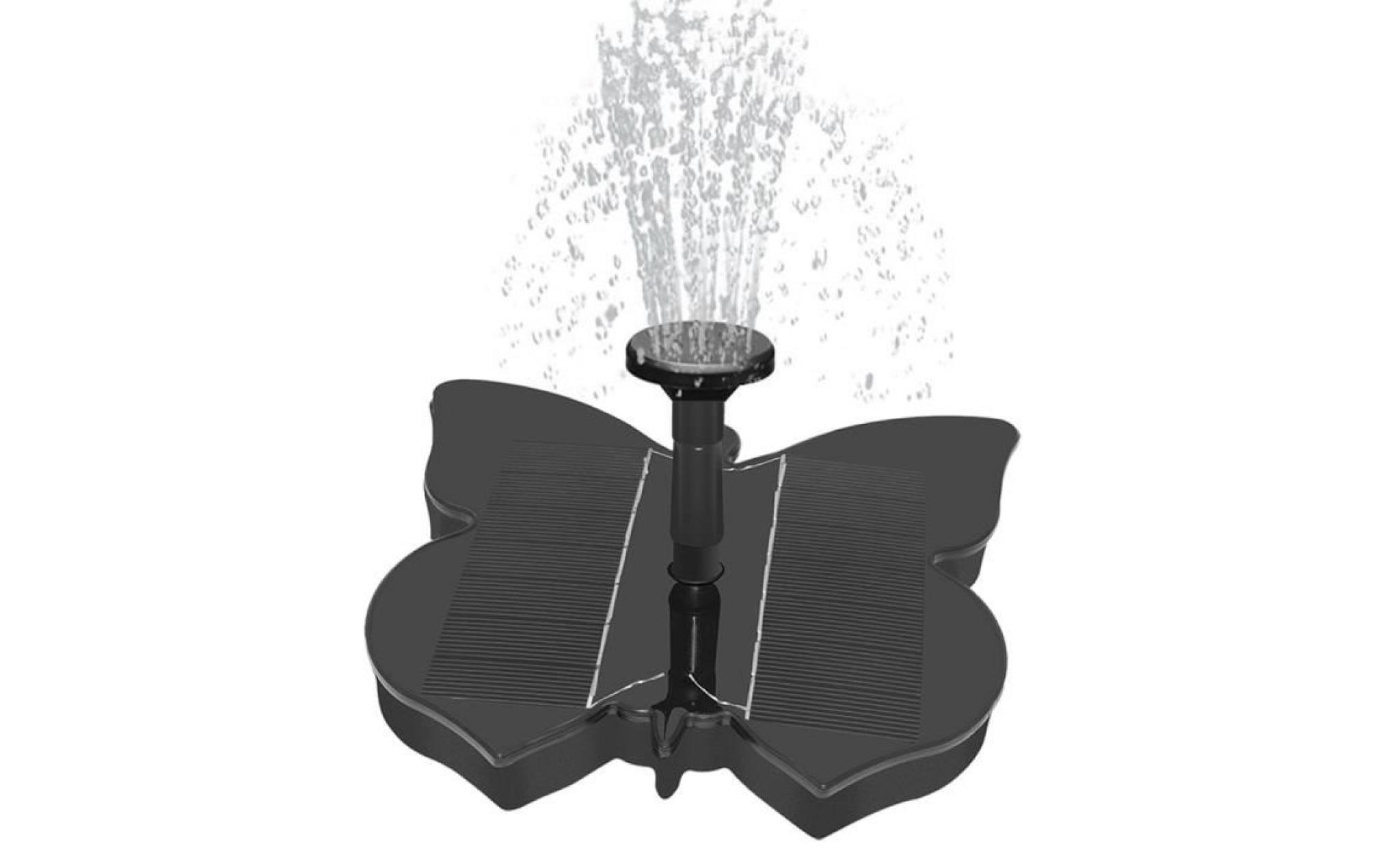en forme de papillon sprinkler jardin piscine paysage décor solaire pompe à eau fontaine gh299