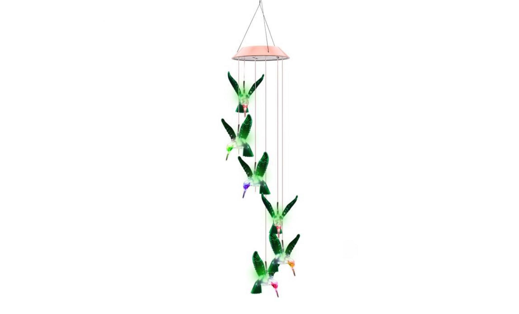 en plein air colibri carillons Éoliens maison décor de jardin solaire lumière solaire led solaire lumière