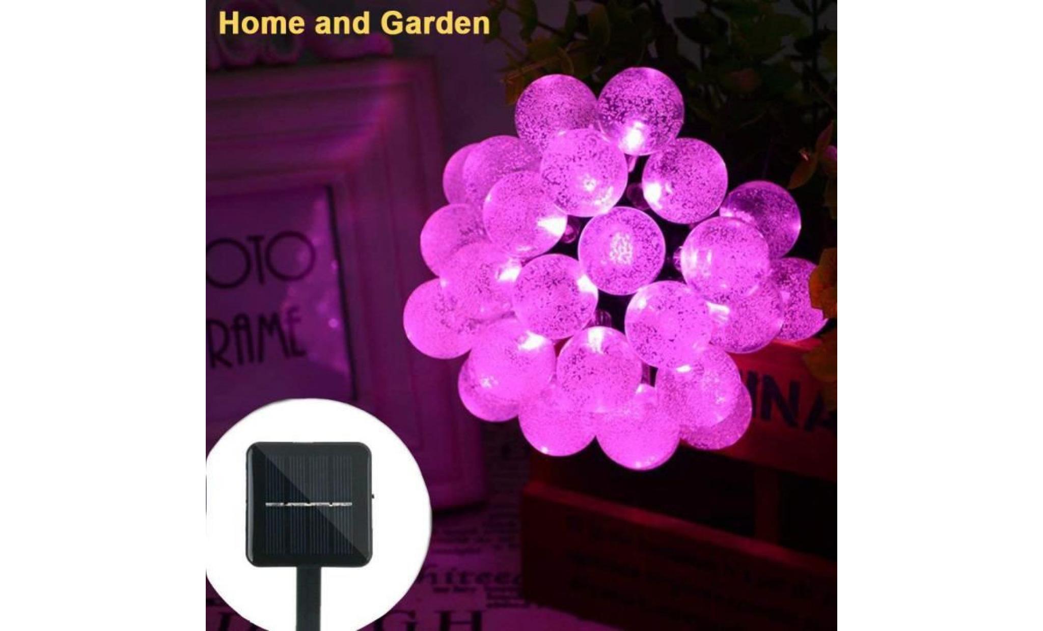 Énergie solaire 30 jardin guirlande led lumière chemin de jardin décor festival en plein air violet li674685 pas cher