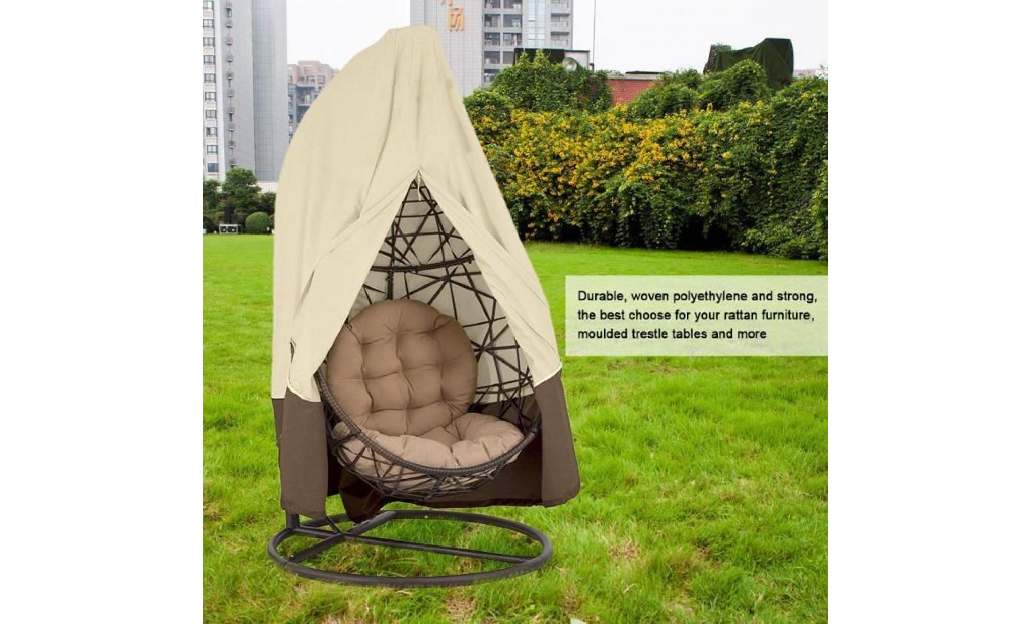 Étanche anti poussière ameublement chaise sofa protection jardin patio extérieur beige + brown
