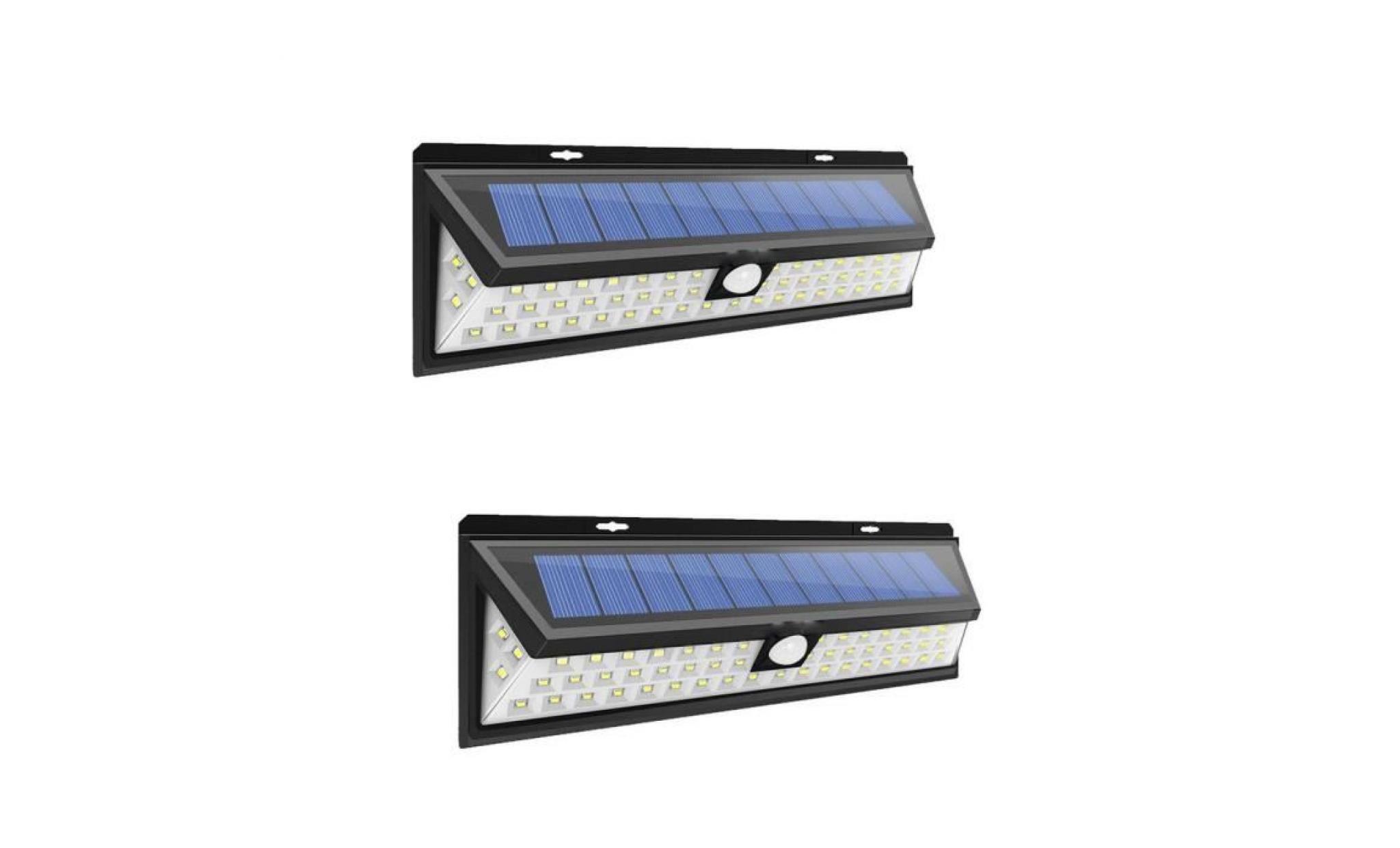 exbon® 2 pcs 20led lampe solaire sans fil de sécurité fil avec détecteur de mouvement et à Énergie solaire pour zones