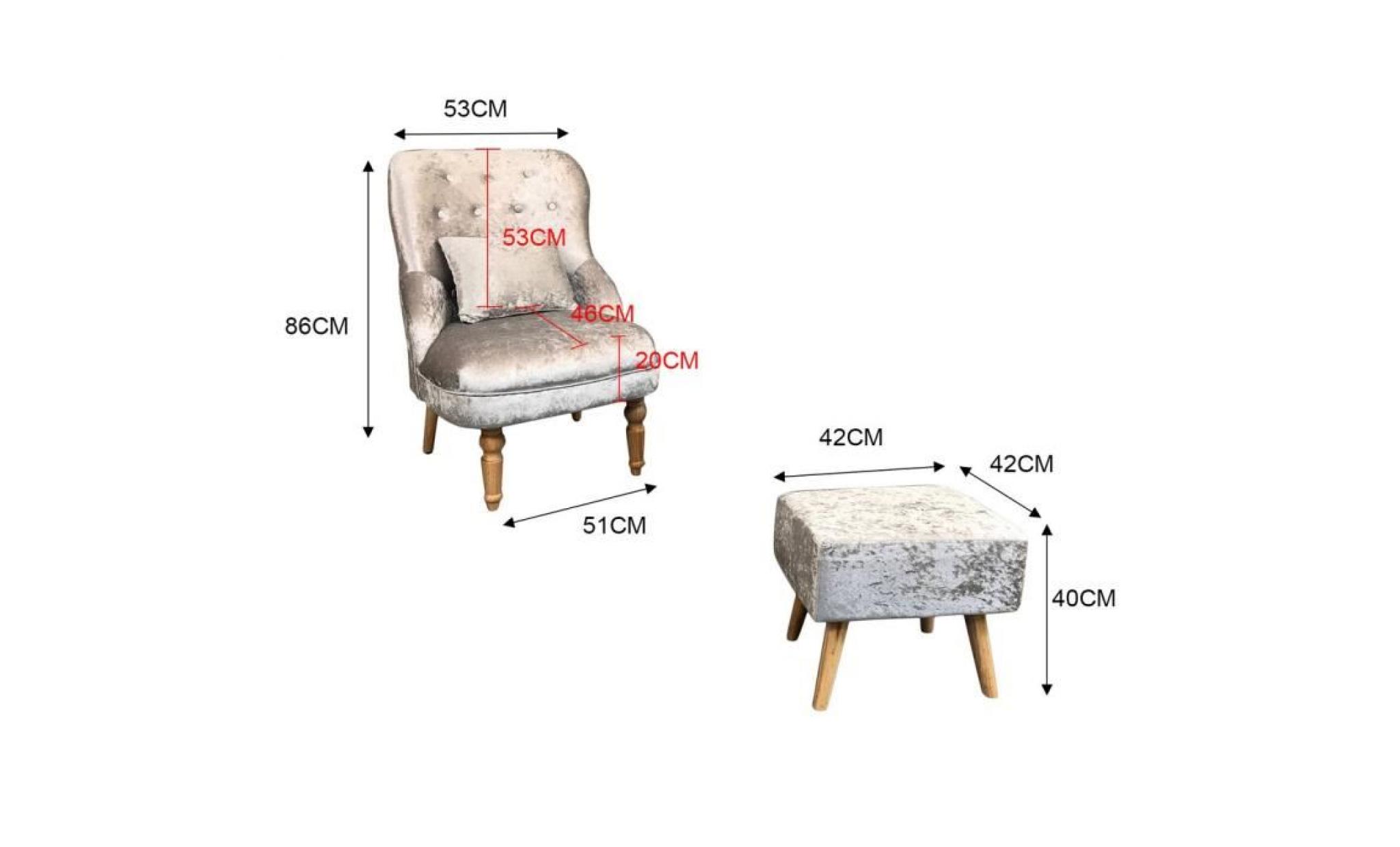excellente stabilité tabouret de chaise en tissu rétro argent classique chambre salon ergonomique dossier chaise lot de 2 fauteuil pas cher