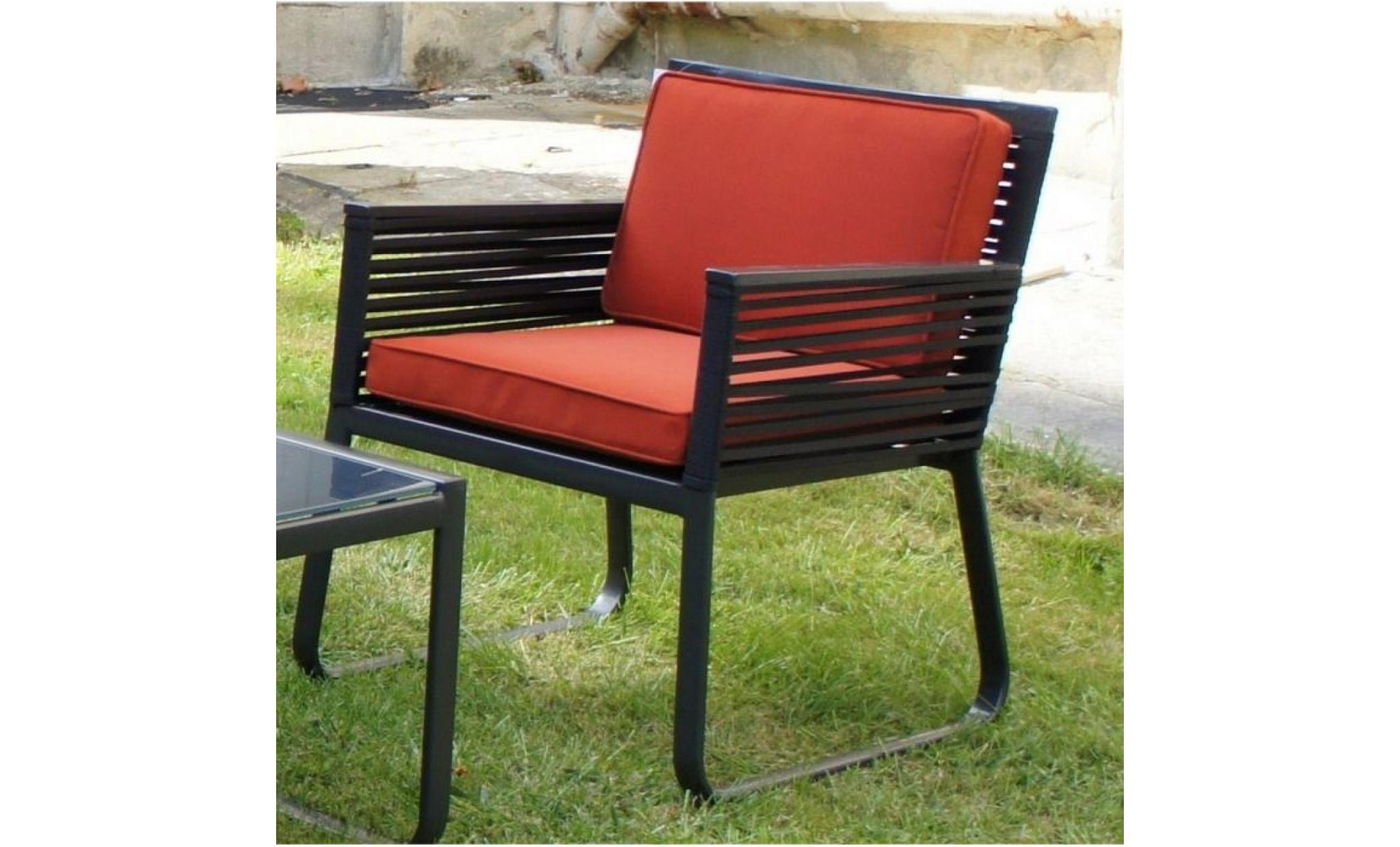 fauteuil art et jardin sahara en aluminium