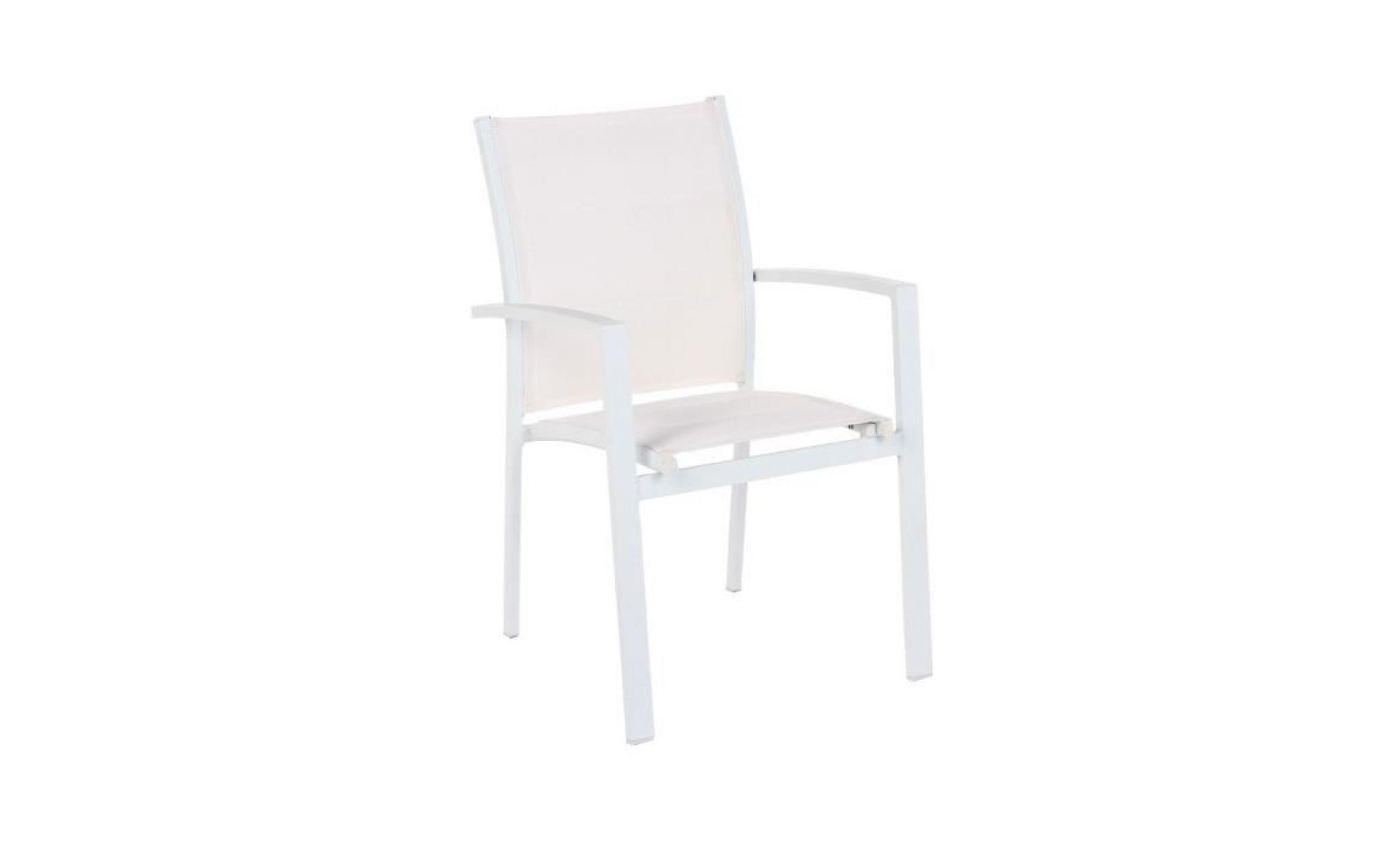 fauteuil azua blanc/blanc  hesperide