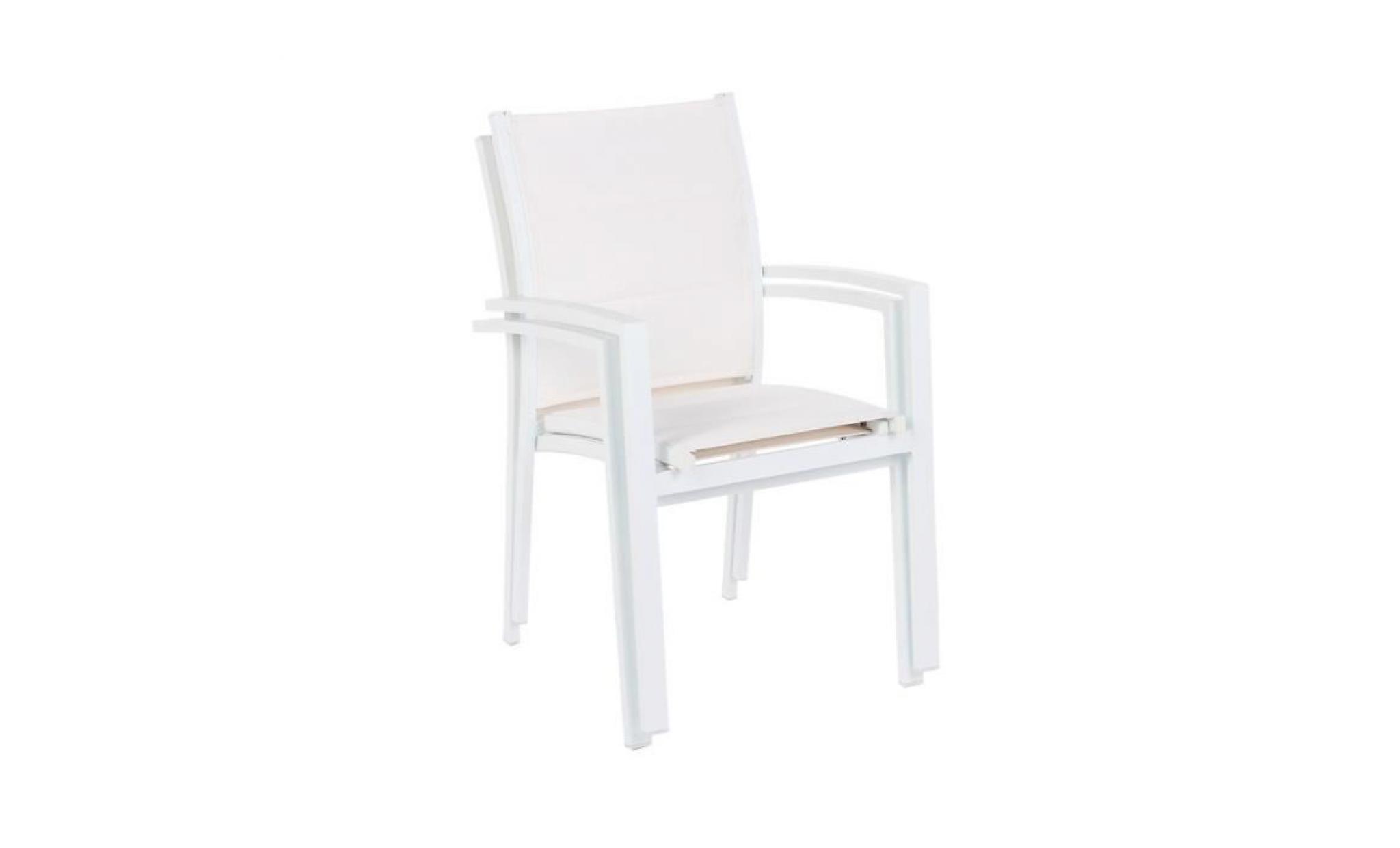 fauteuil azua blanc/blanc  hesperide pas cher