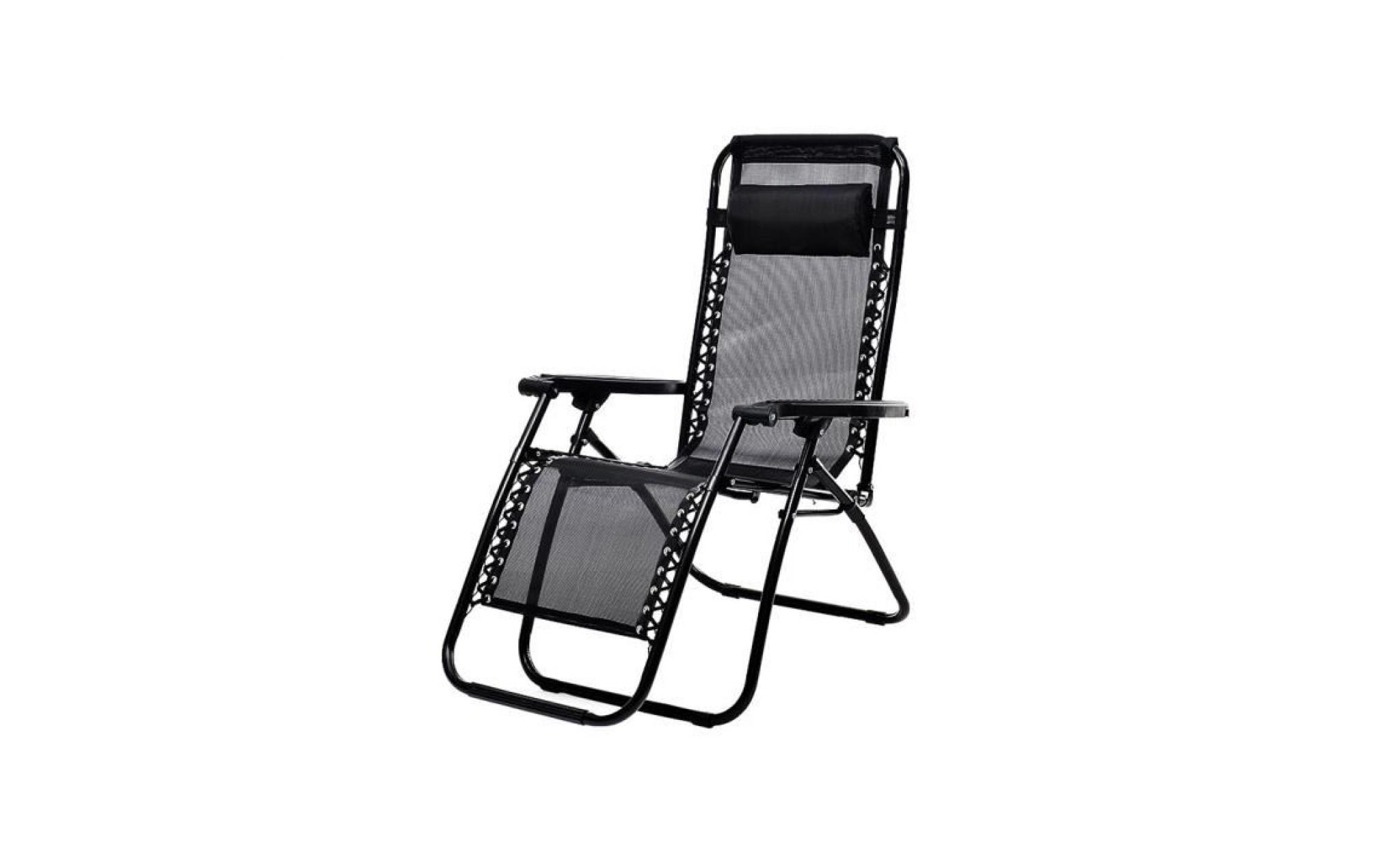 fauteuil de détente extérieur zero gravity fauteuil de plage patio piscine cour inclinable