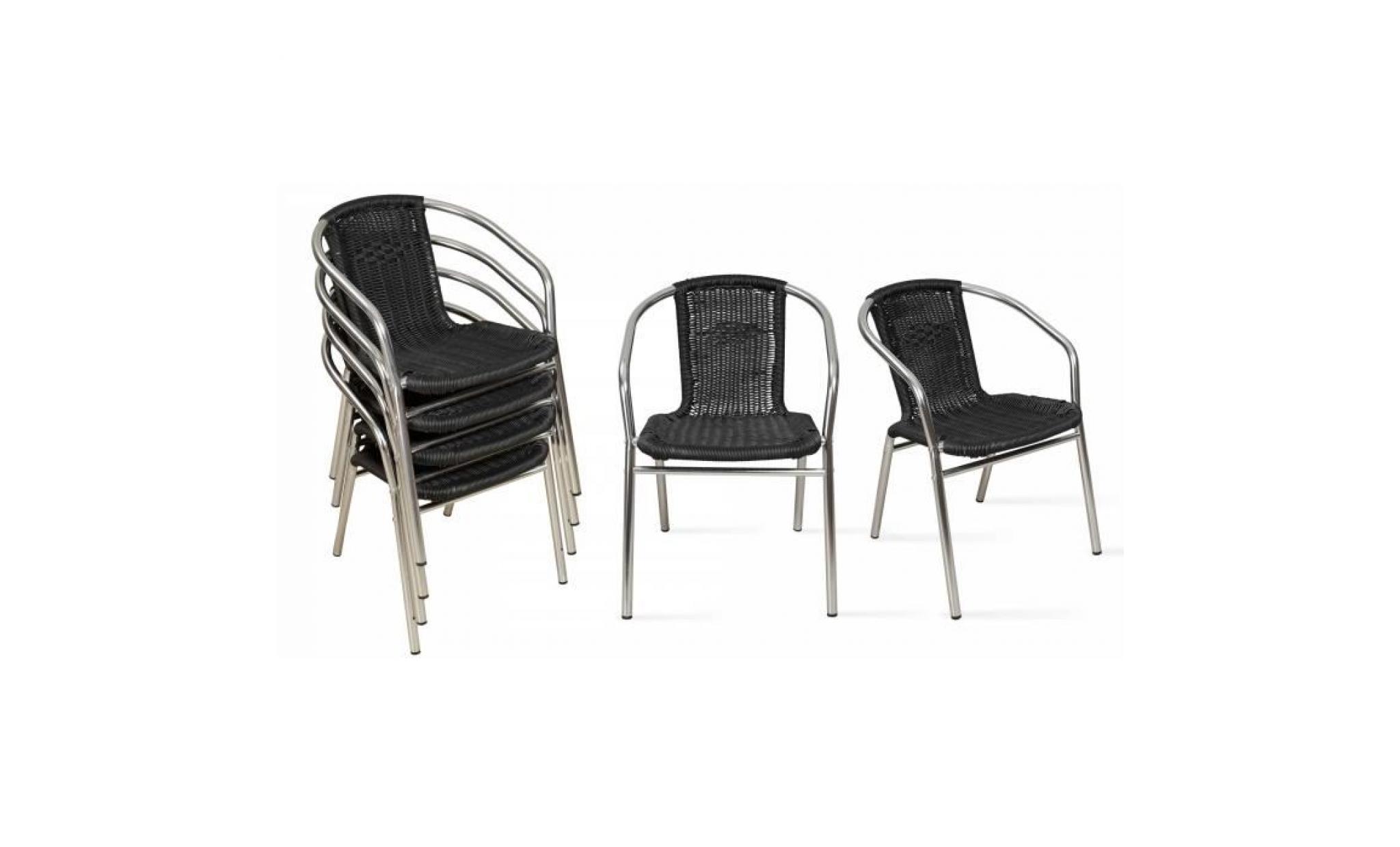 fauteuil de jardin aluminium et résine pas cher