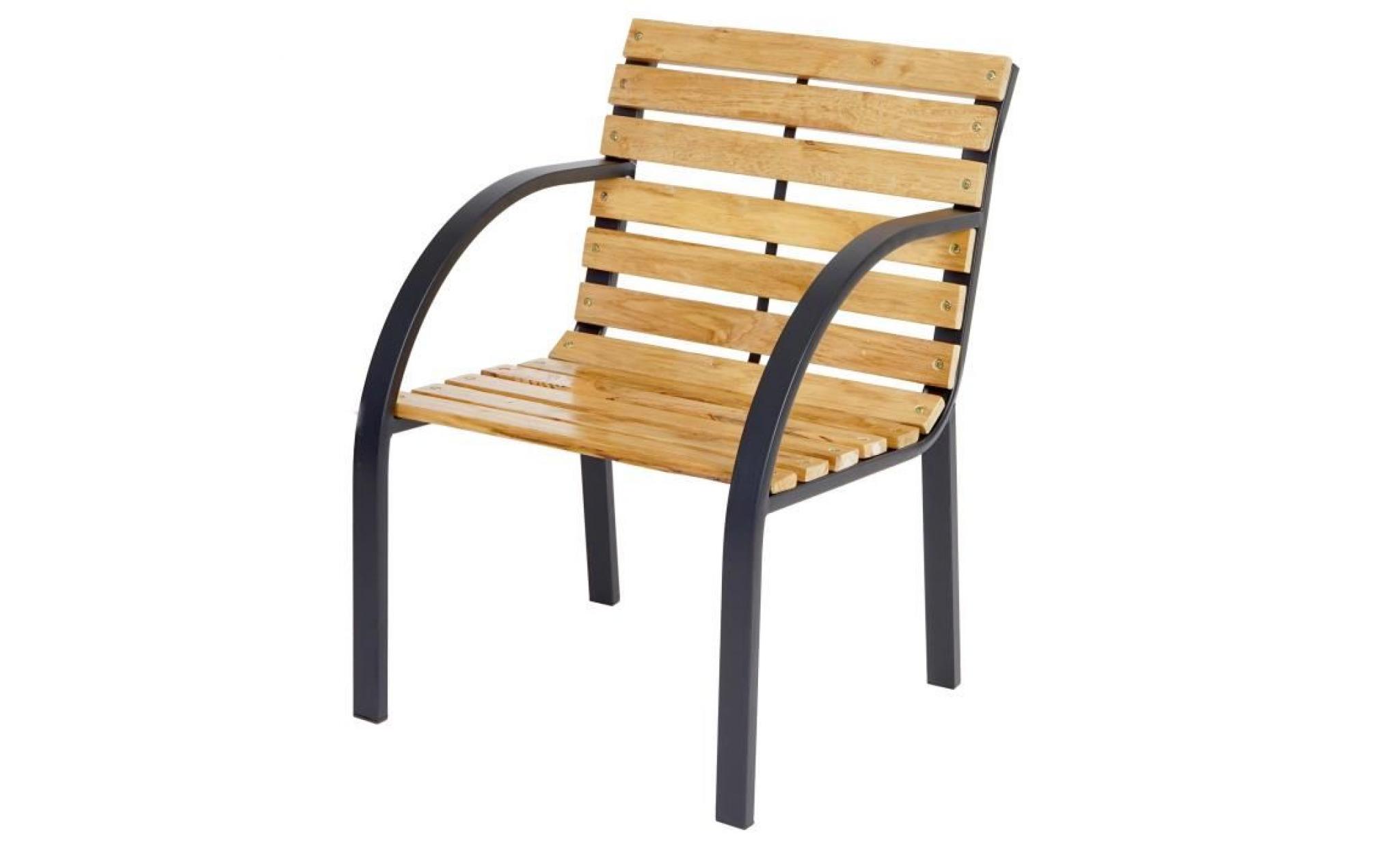 fauteuil de jardin carlota ii   bois naturel   couleur principale:naturel