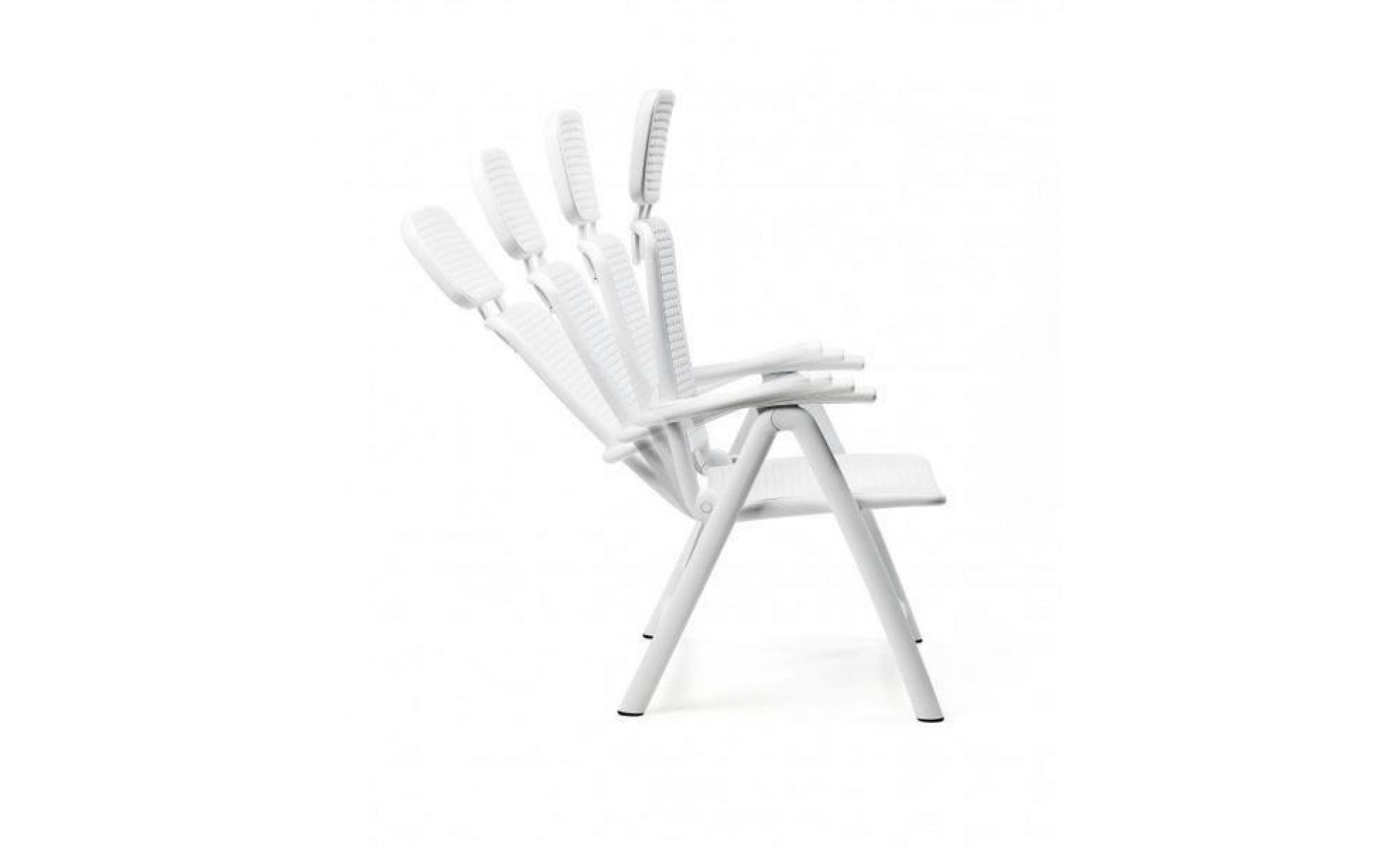 fauteuil de jardin design nardi acquamarina   blanc pas cher
