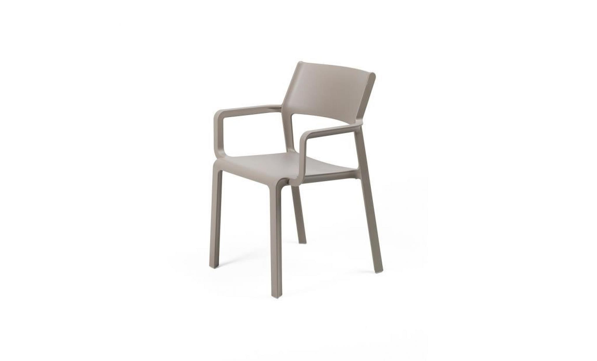 fauteuil de jardin design trill nardi polypropylene   kaki