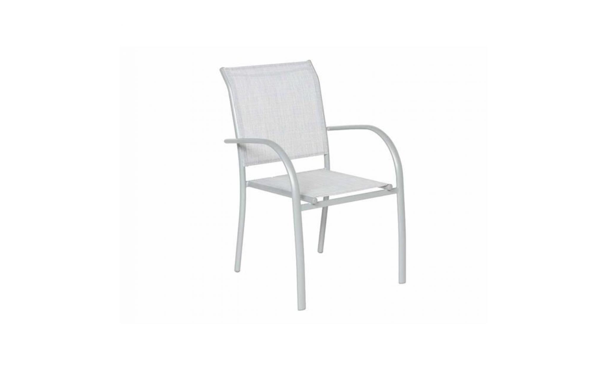 fauteuil aluminium piazza silver