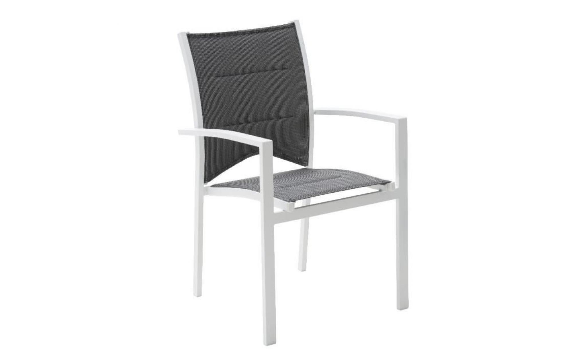 fauteuil de jardin modulo (blanc/gris perle) (blanc/gris perle)