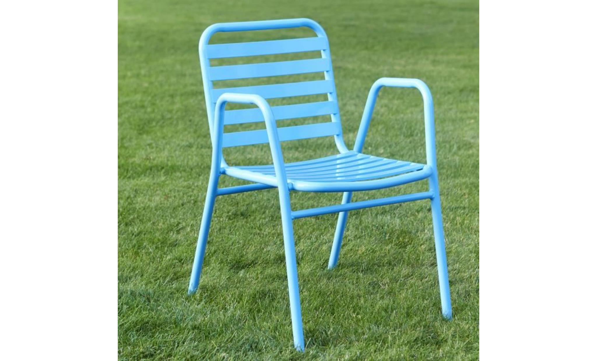 fauteuil de jardin retro empilable aluminium