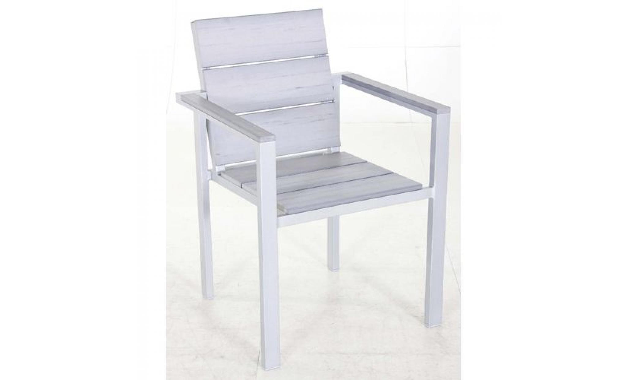 fauteuil de jardin seal cay   composite   gris