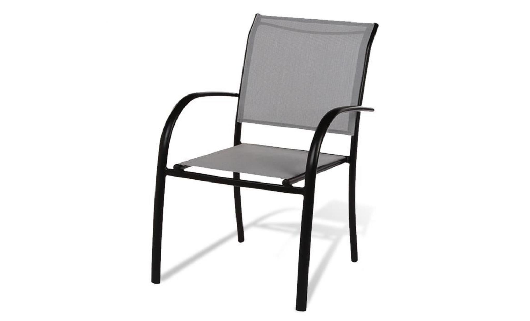 fauteuil empilable anita gris, 65 x 56 x 86 cm