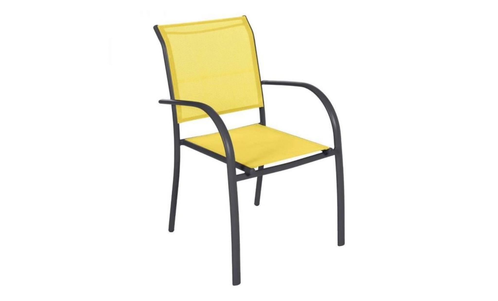 fauteuil empilable piazza hesperide citron