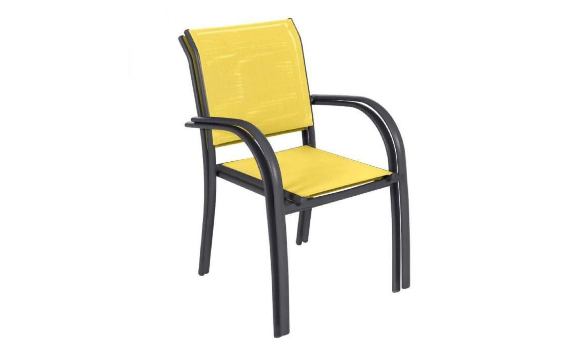 fauteuil empilable piazza hesperide citron pas cher