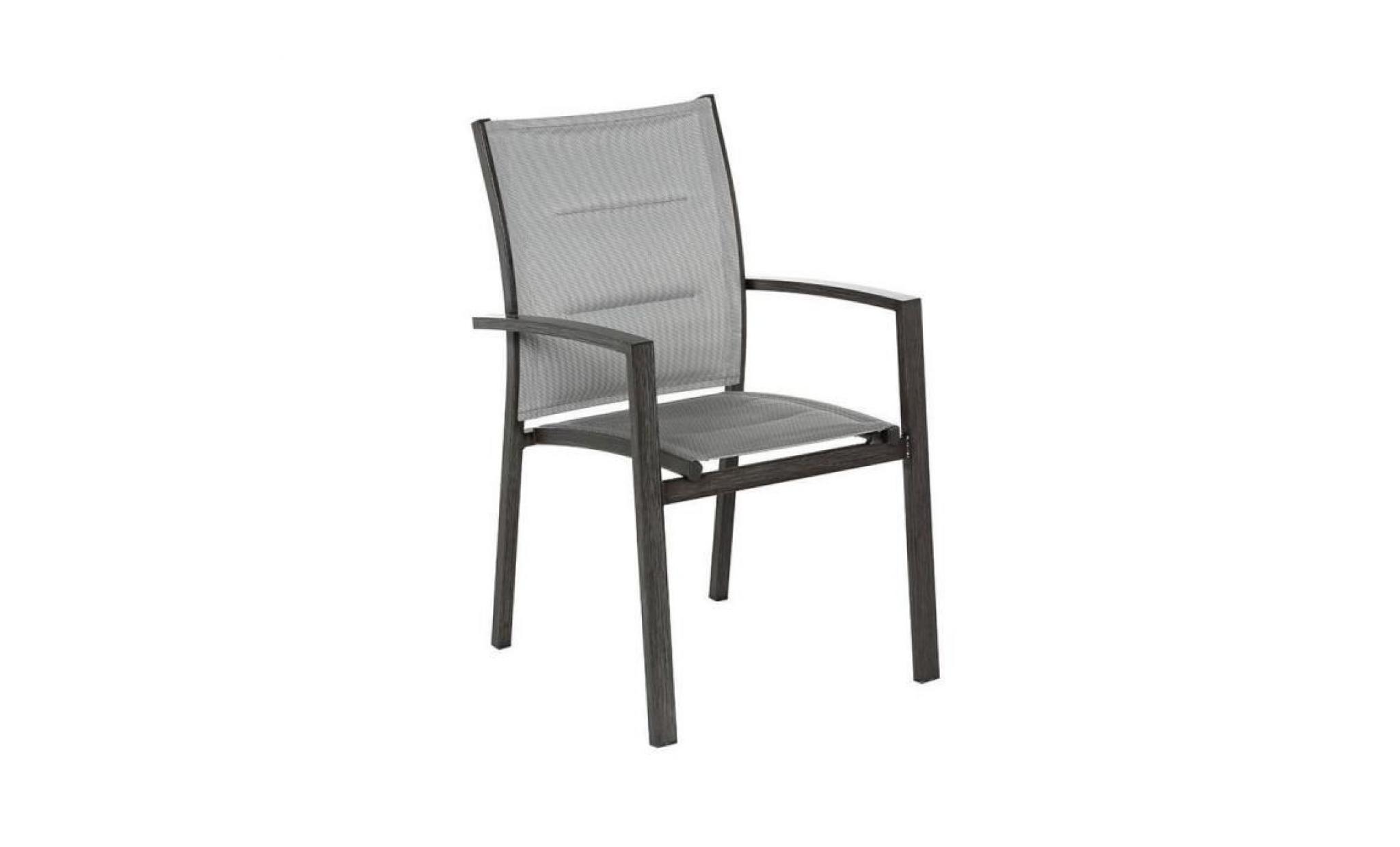 fauteuil exterieur azua hesperide eff bois/granit