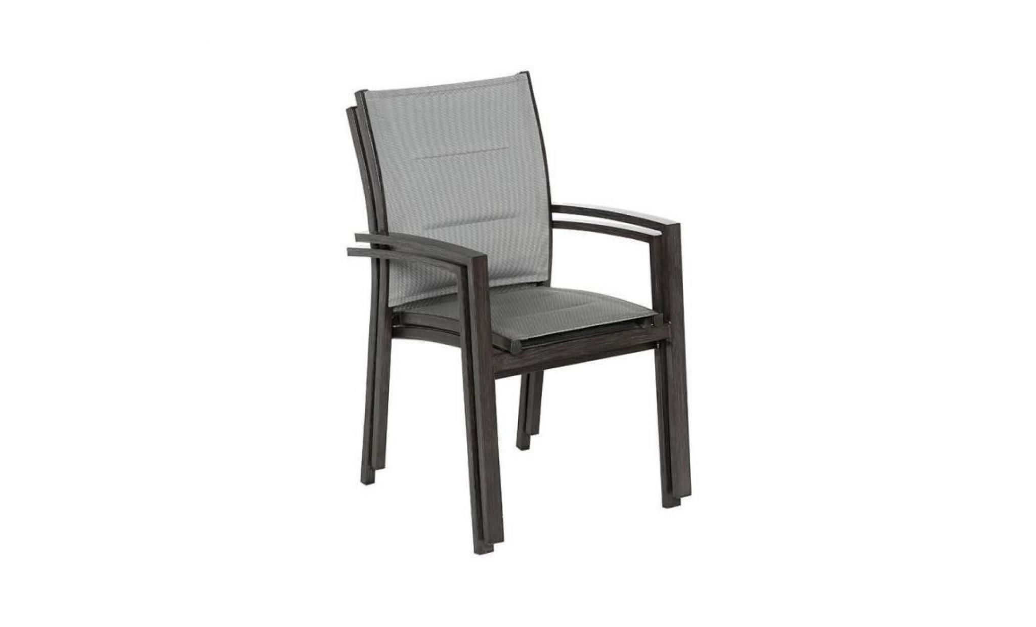 fauteuil exterieur azua hesperide eff bois/granit pas cher