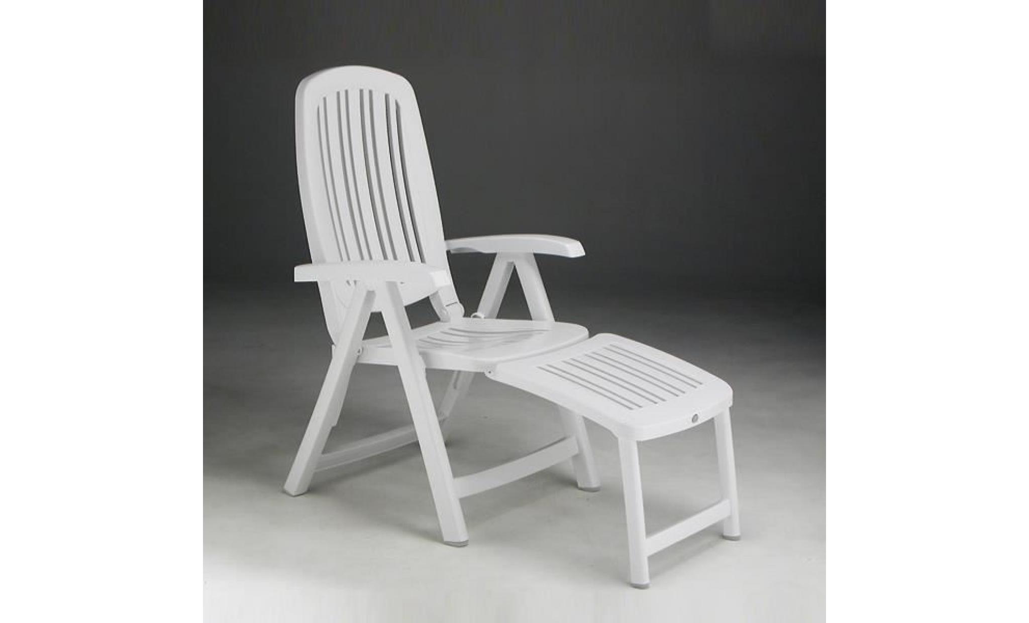 fauteuil multipositions nardi salina 45   blanc