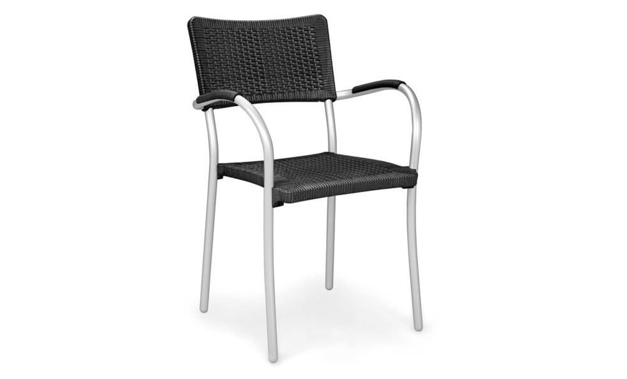fauteuil nardi artica wicker   anthracite