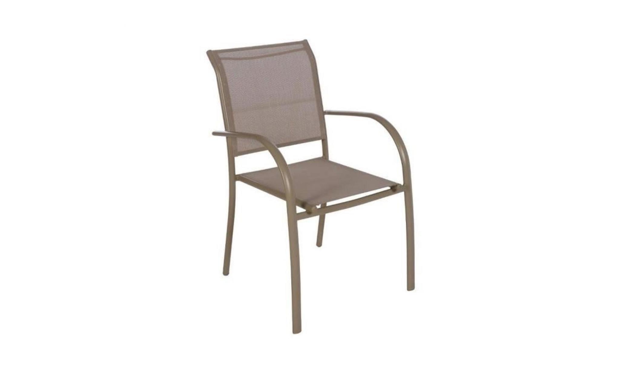 fauteuil piazza hesperide empilable taupe