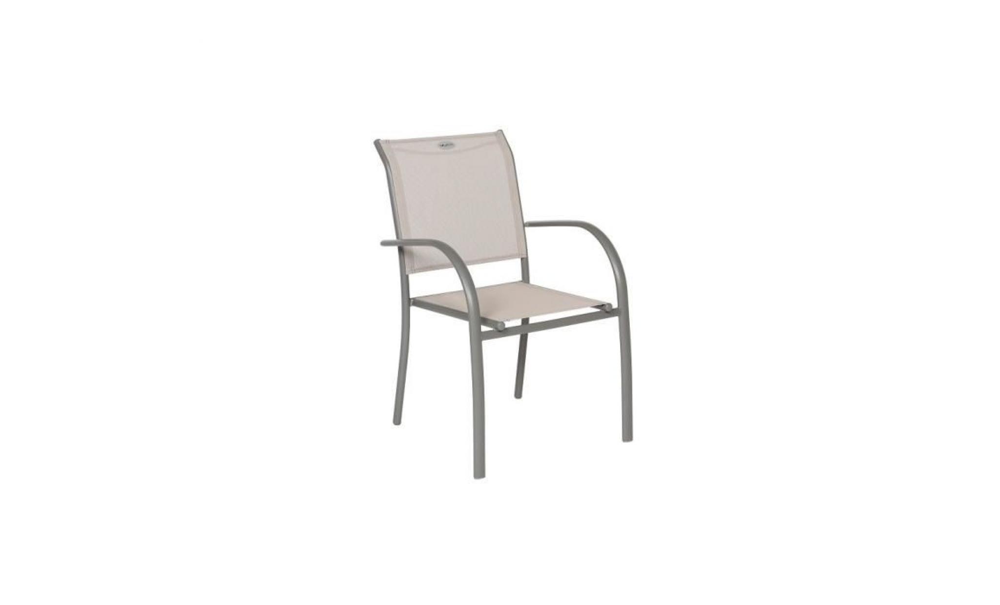 fauteuil piazza taupe/mastic hesperide