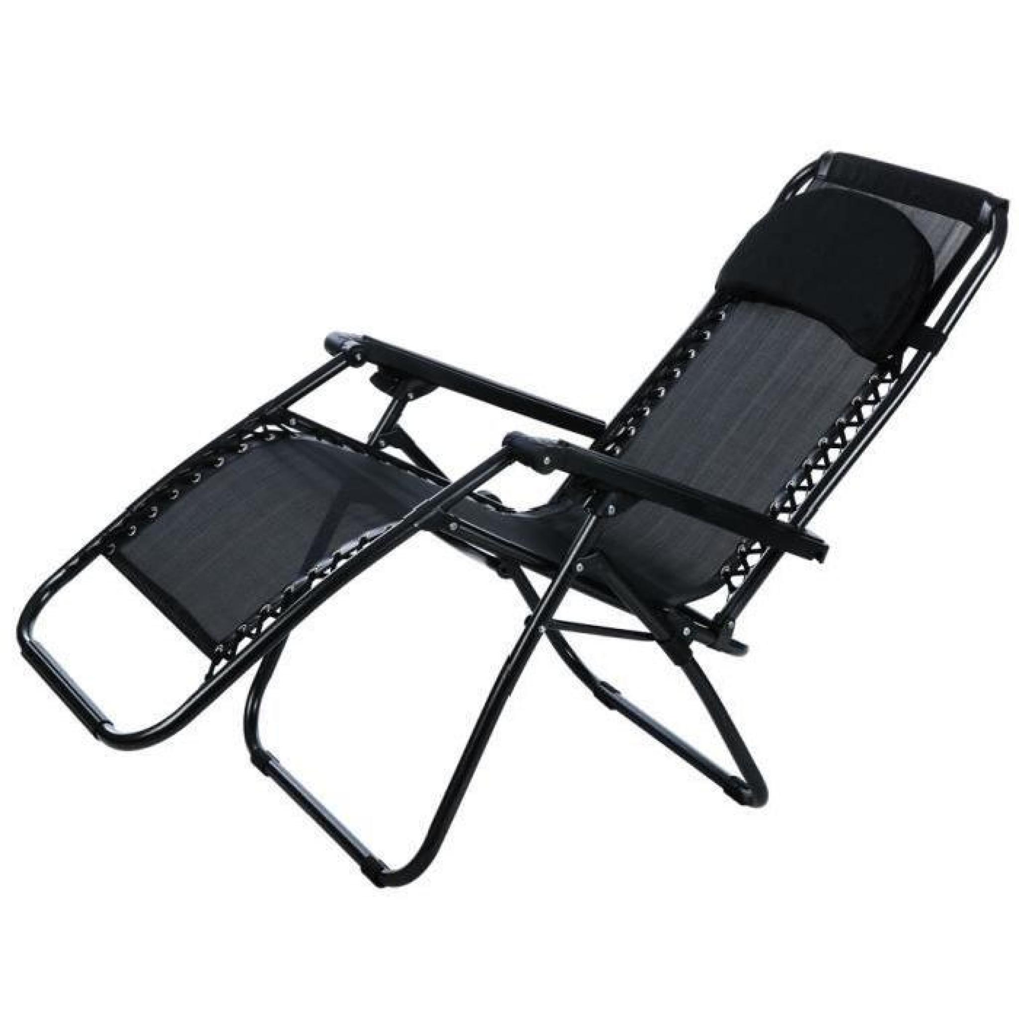 fauteuil pliant Zero Gravity inclinable salon Portable jardin Camping chaise extérieure