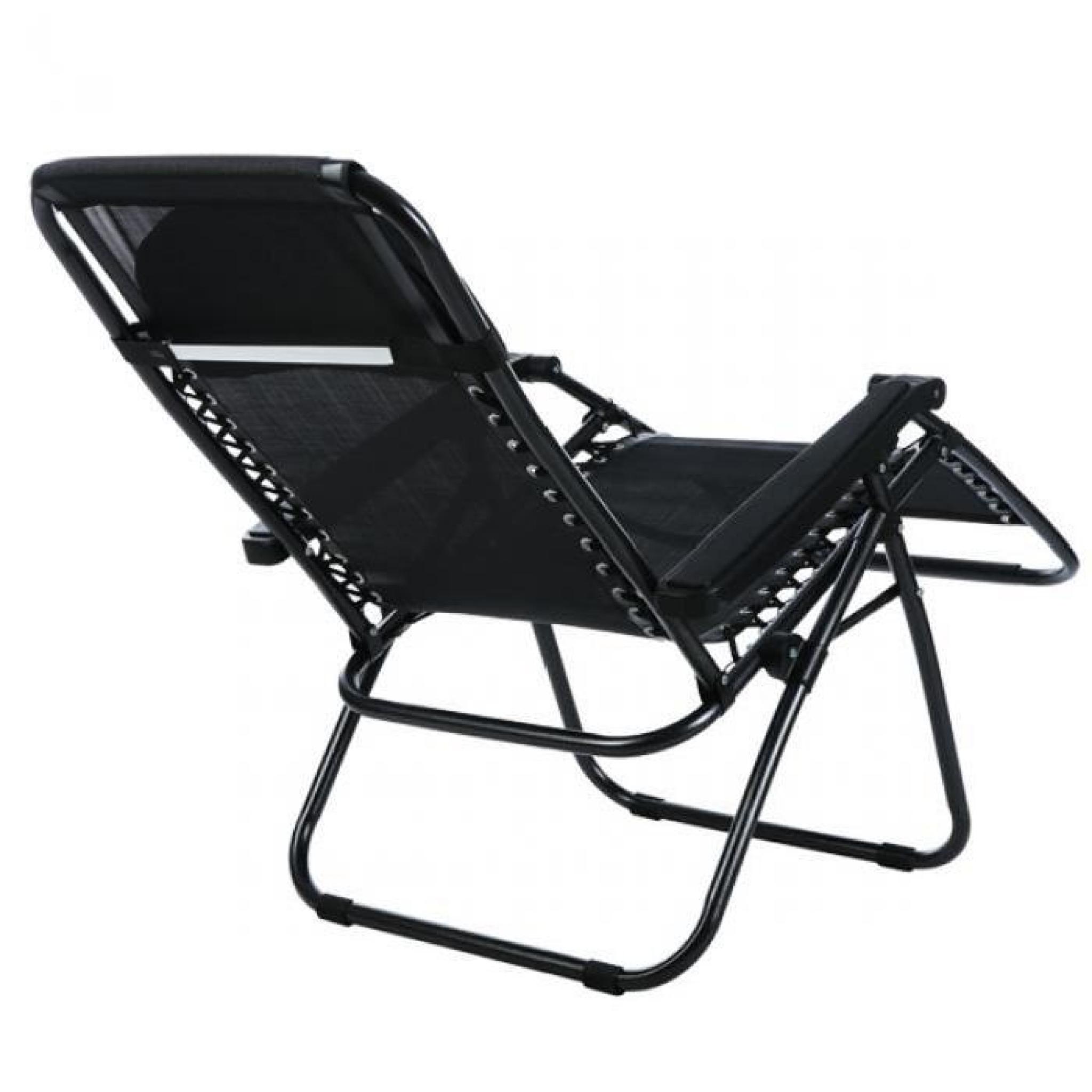 fauteuil pliant Zero Gravity inclinable salon Portable jardin Camping chaise extérieure pas cher