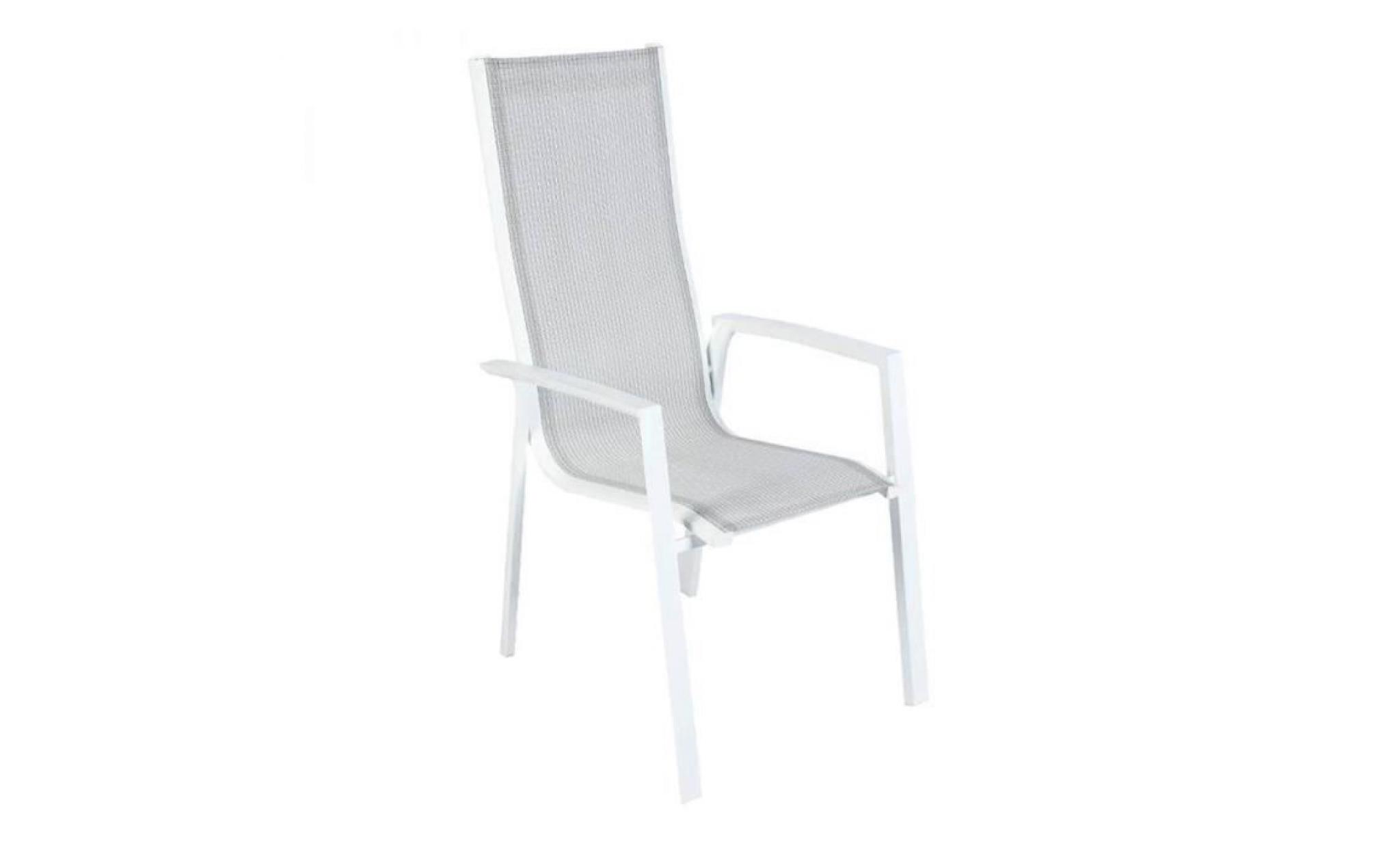 fauteuil titanium galet blanc hespéride