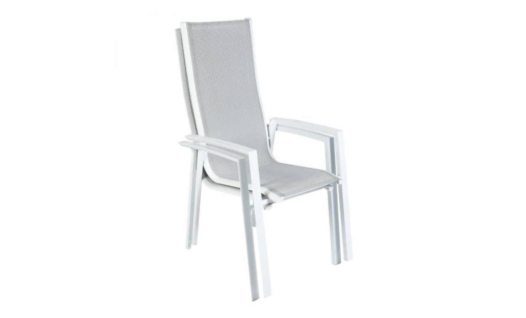 fauteuil titanium galet blanc hespéride pas cher