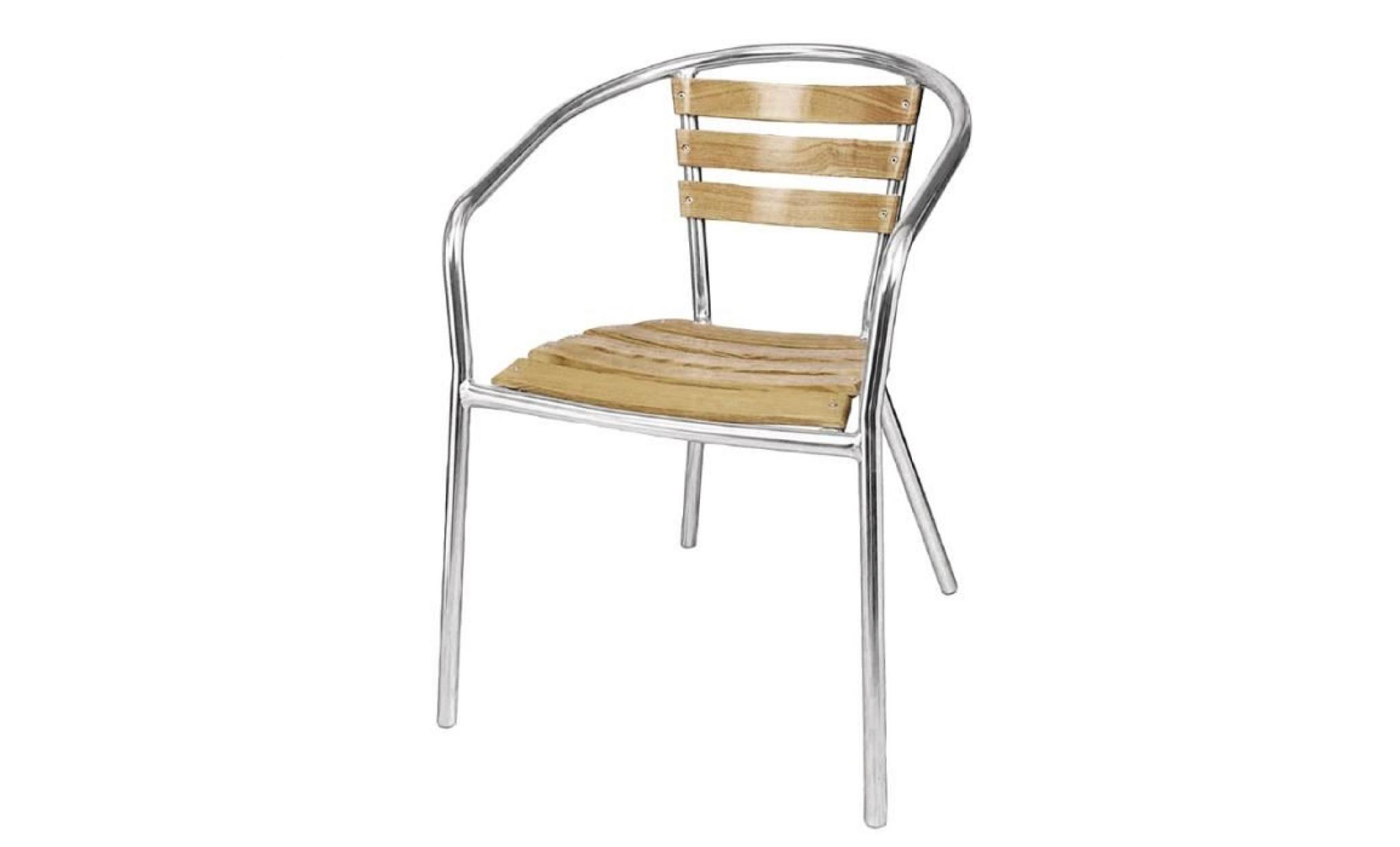 fauteuils en frêne et aluminium 730mm bolero