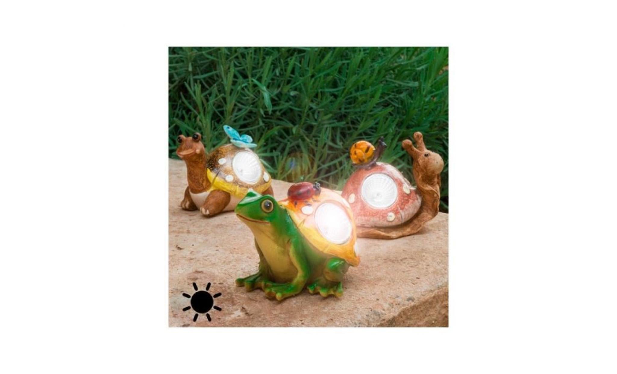 figurine solaire décorative de jardin escargot     