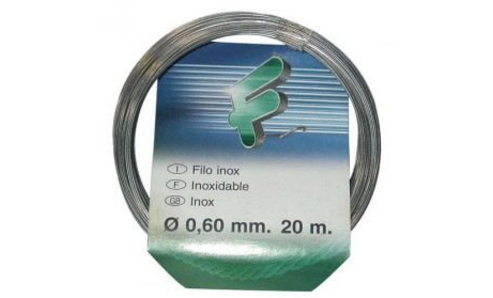 fil attache   inox   0.6 mm   20 m
