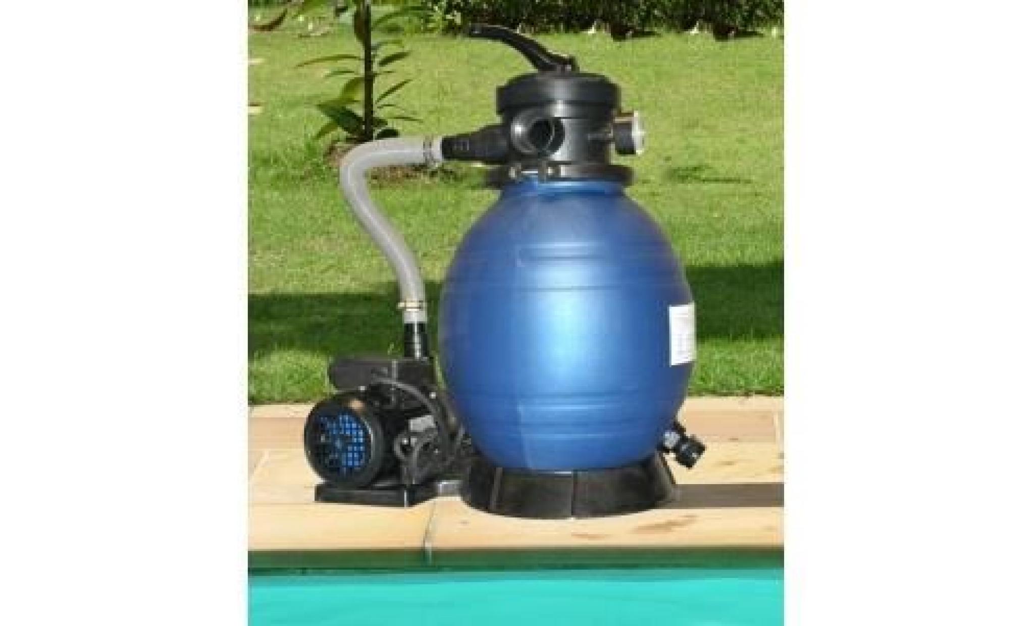 filtration piscine : filtre à sable + pompe 4 m...