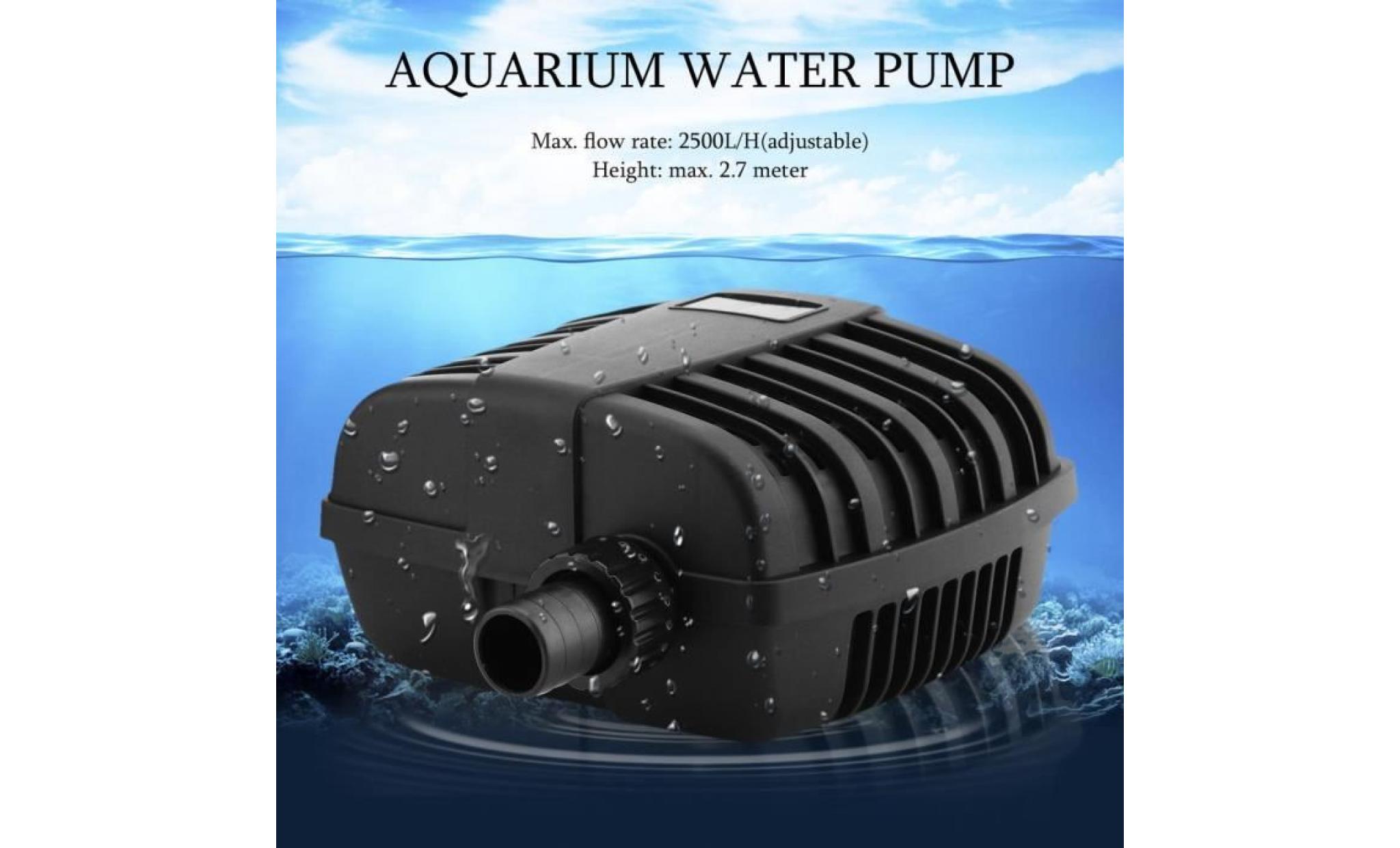 filtre pompe de aquarium submersible 45w 2500l h multifonction pompes à l'eau pour fontaine, piscine
