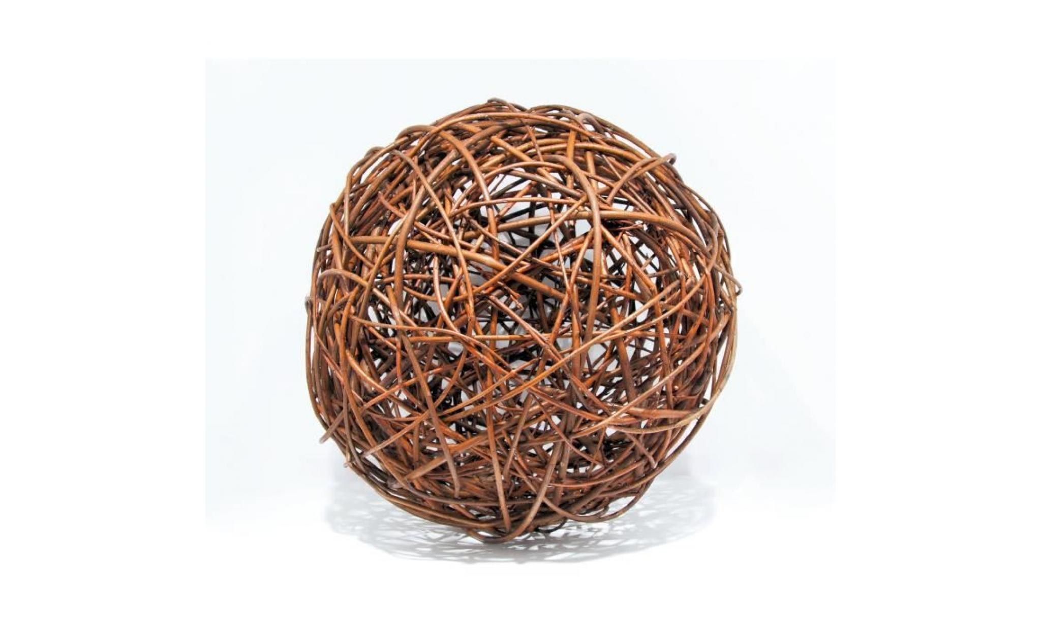 floranica®   boule décorative   au bois de saule boule en osier boule en sarment de vigne décoration de jardin   diamètre:20cm