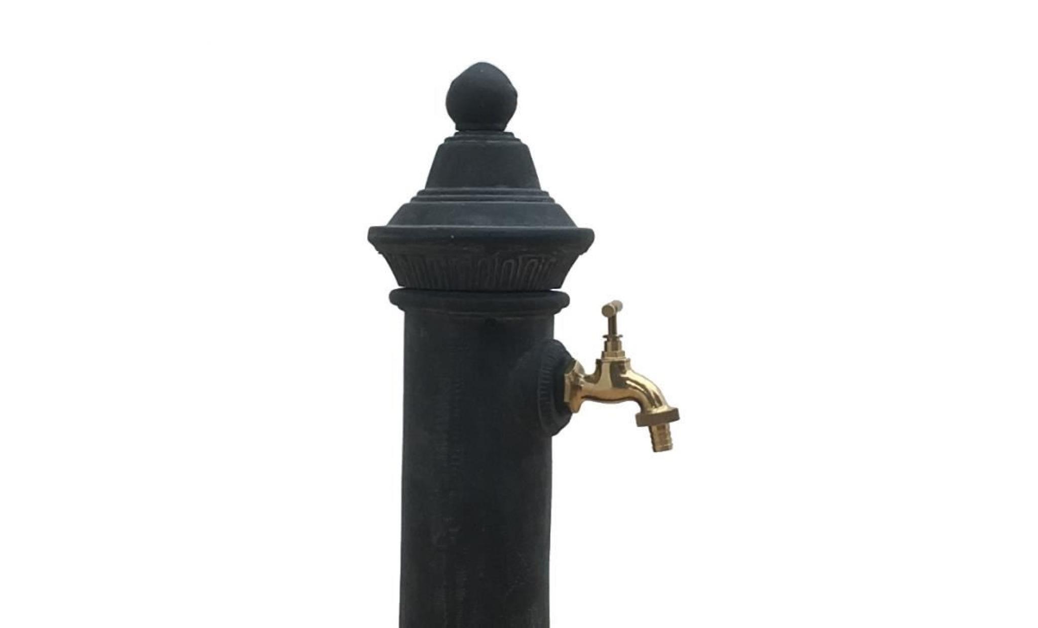 fontaine de jardin en fonte d'aluminium et robinet laiton 72 cm 11015 fontaine pas cher