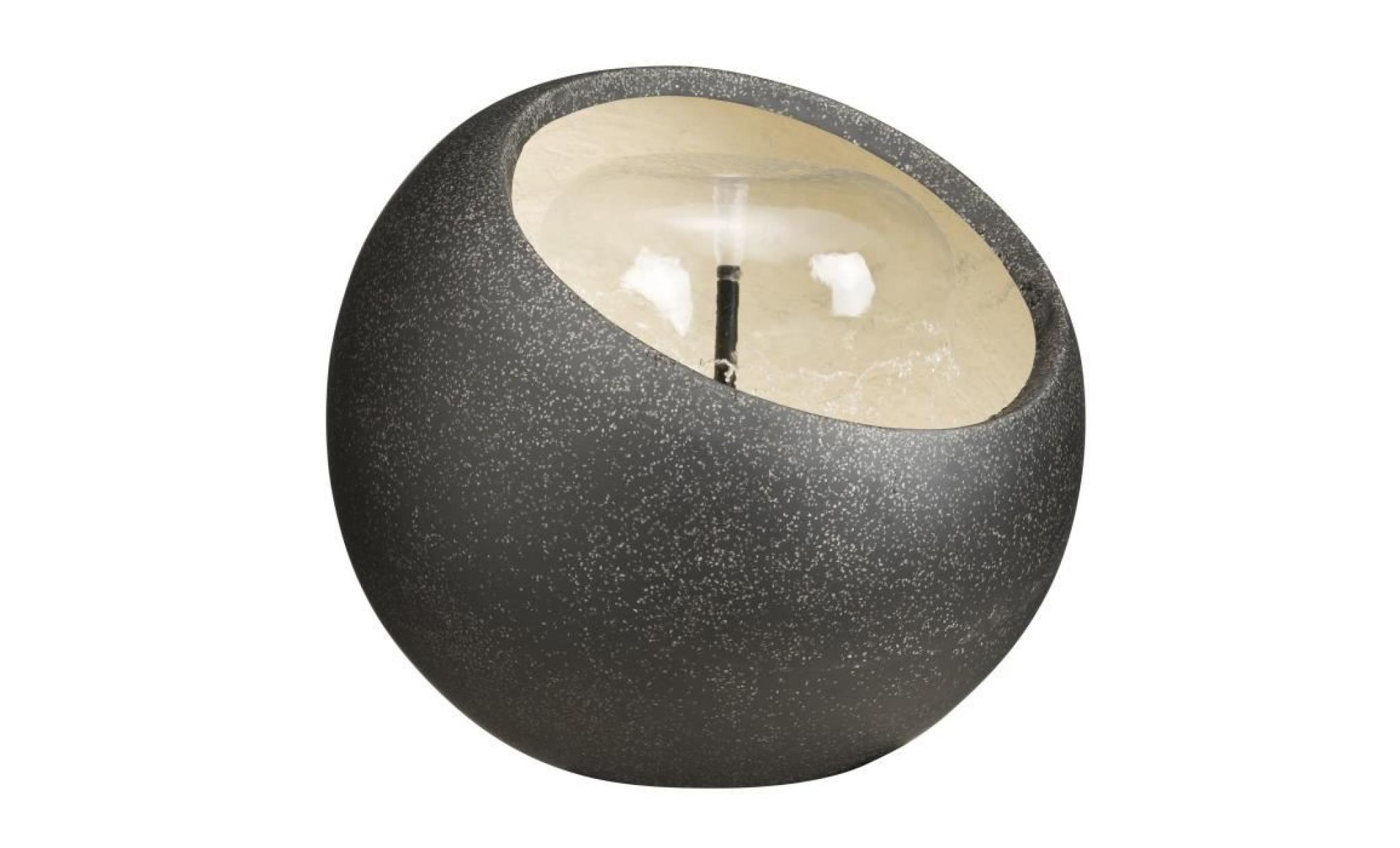 ubbink fontaine varko   bassin sphère incurvée avec réservoir d'eau   gris