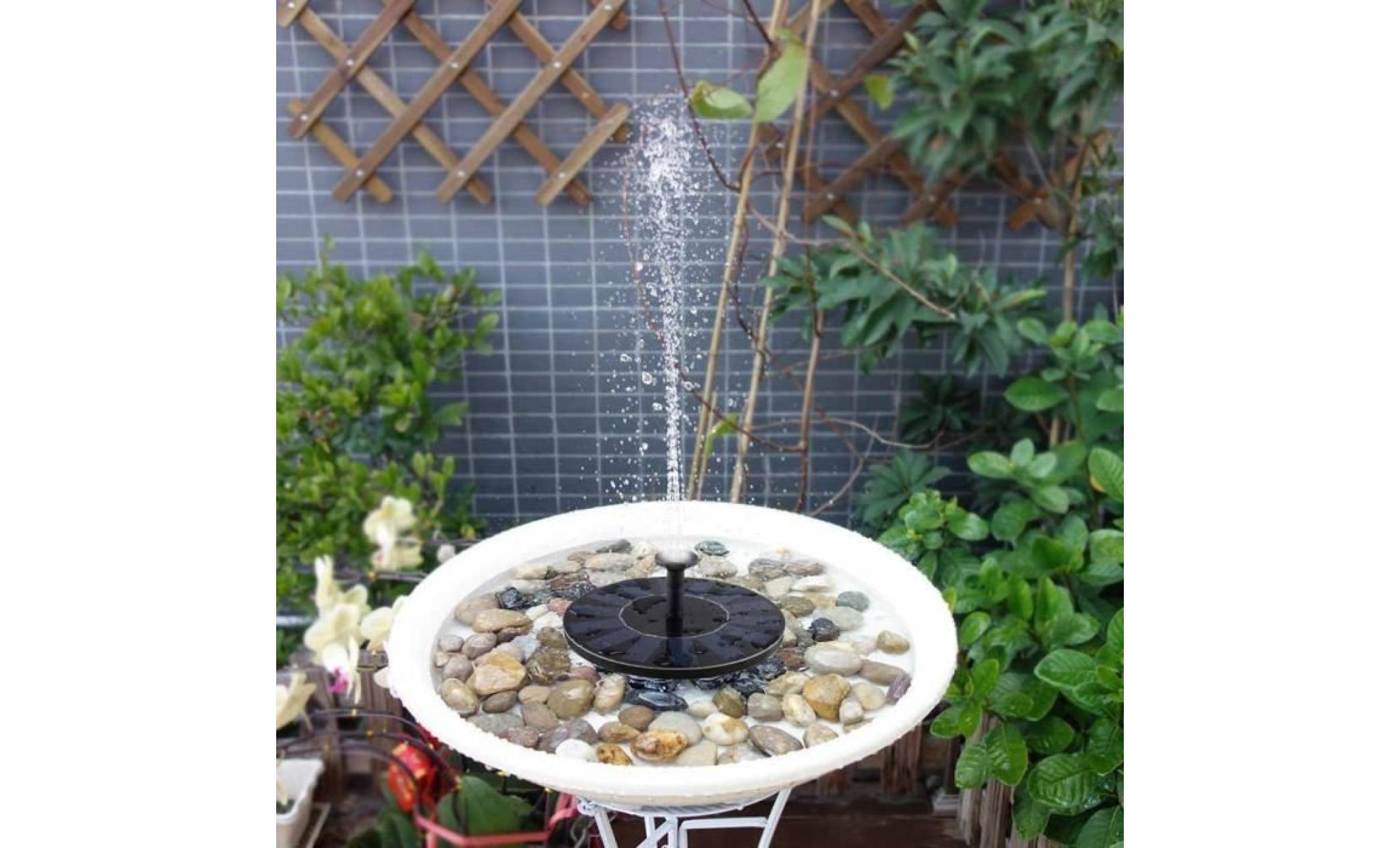 fontaine flottante solaire pour la décoration d'oiseau de bassin, de piscine et de jardin pas cher