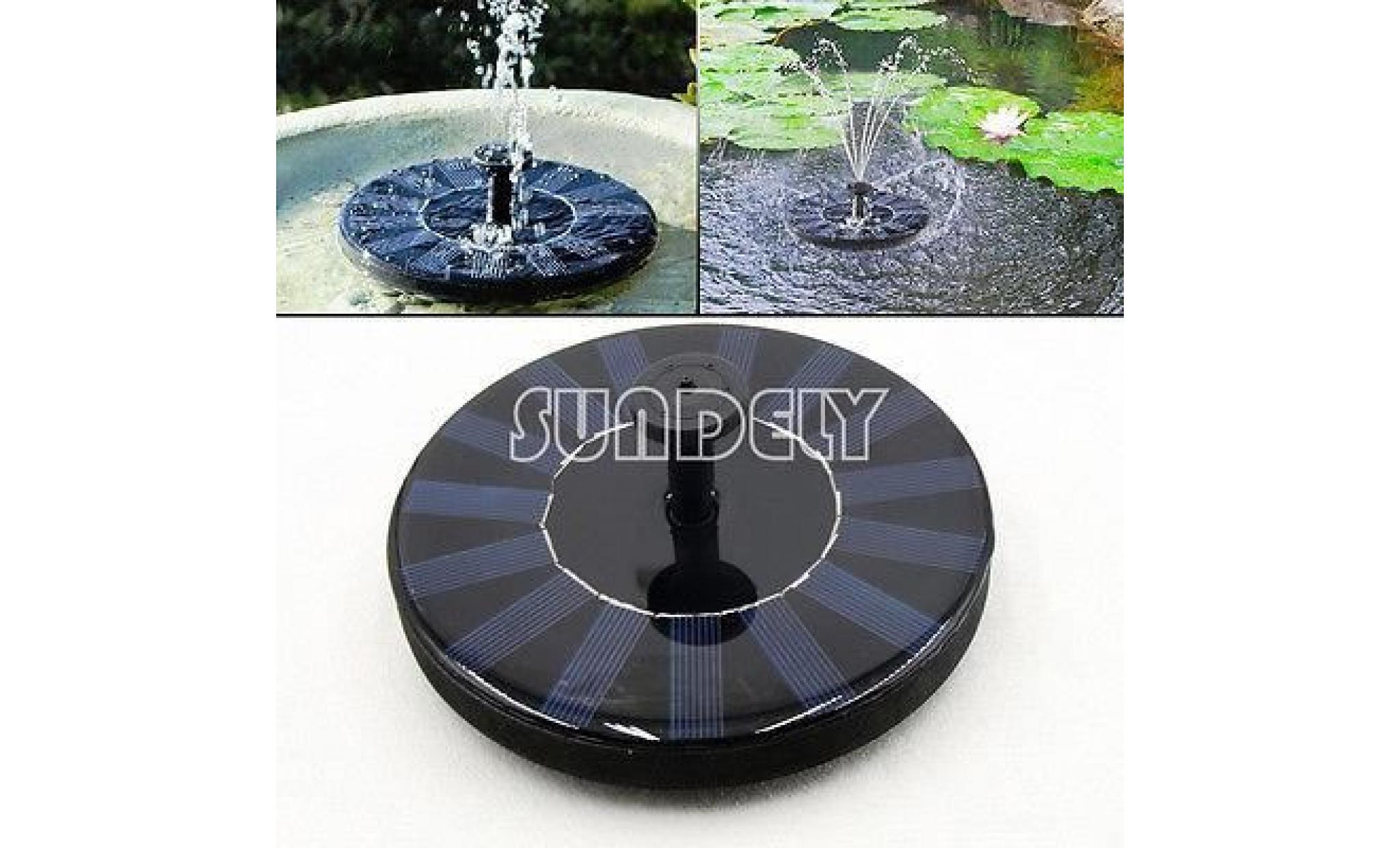fontaine   ha q 1.4w solaire alimenté eau pompe kit jardin flottant fontaine Étang neuf fr