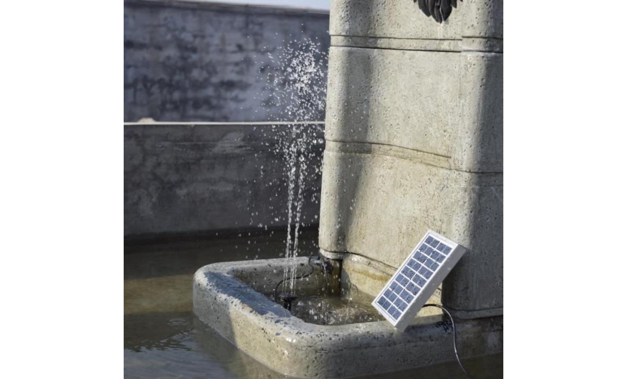 fontaine pompe à eau solaire dc 2w polycristalline pas cher