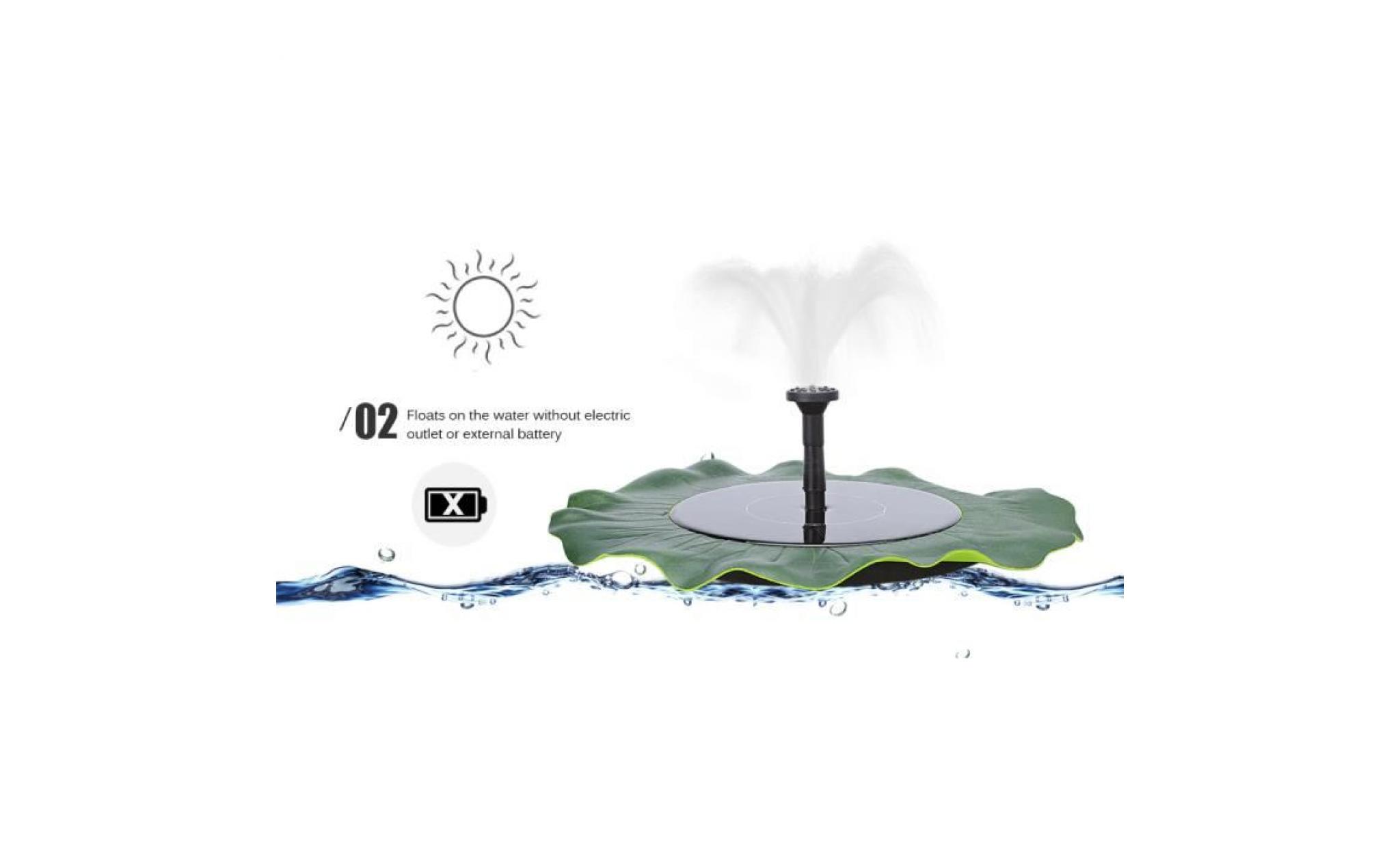 fontaine solaire flottante de pompe à eau de bassin de jardin d'étang pas cher