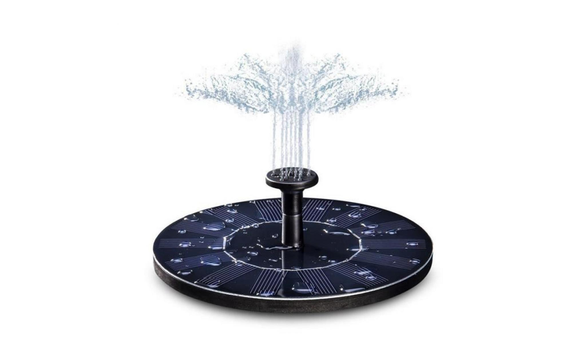 fontaine solaire, kkmoon 7v /1.4w pompe à eau solaire pour bassin / piscine / décoration de jardin