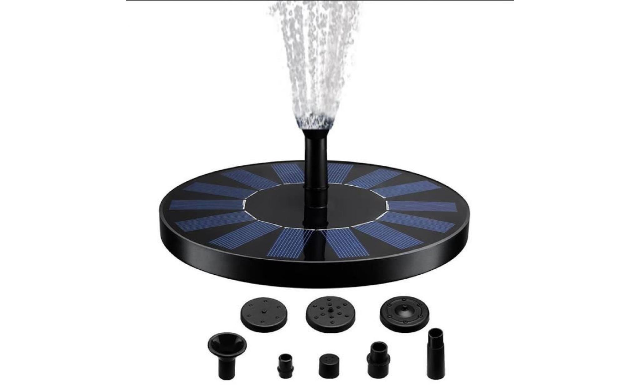 fontaine solaire pompe à eau solaire exécute automatiquement pr fontaine bassin de jardin piscine Étang